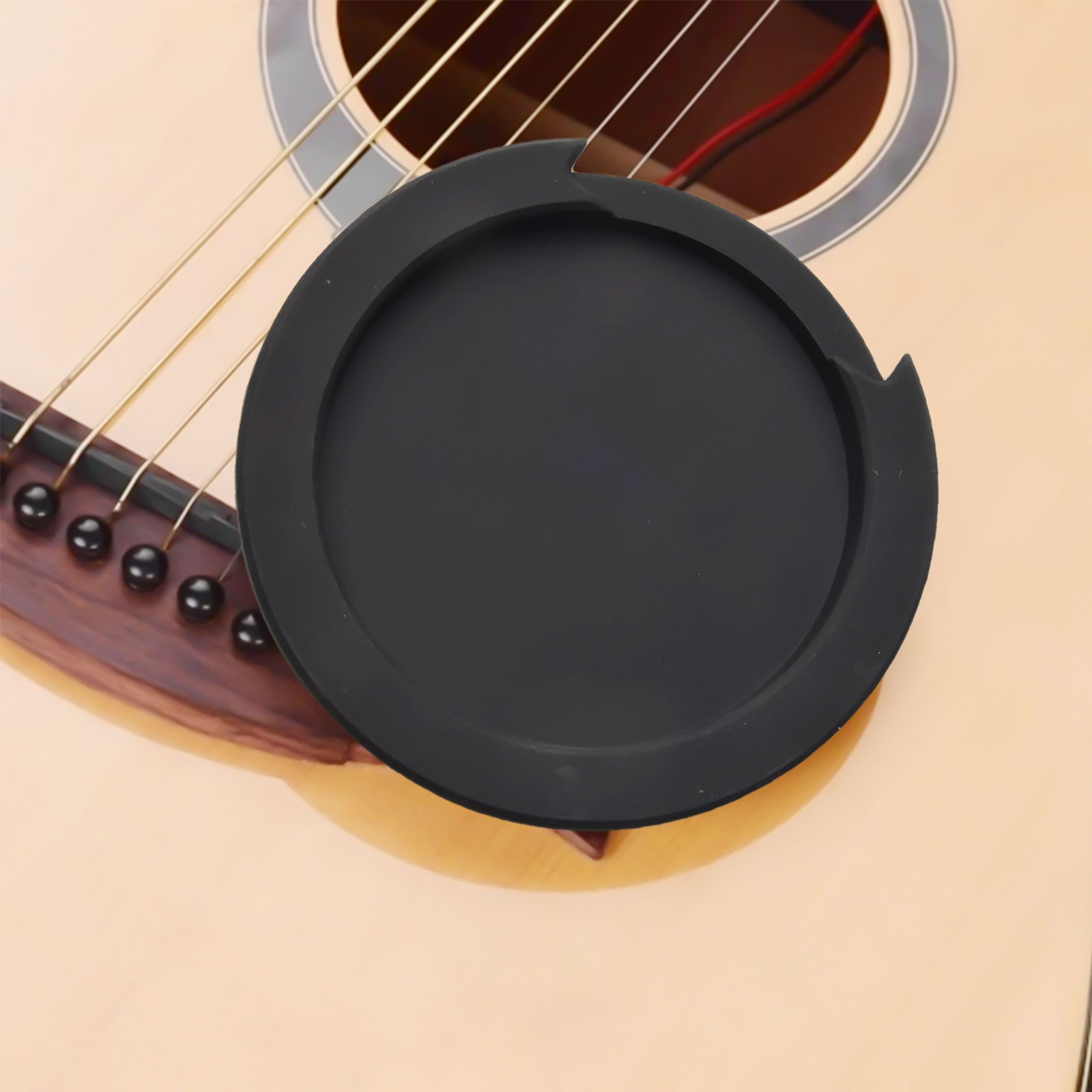 Silicone Acoustic Classic Guitar Sound Hole Cover Noise Reduction Full Size New - Picture 81 of 95