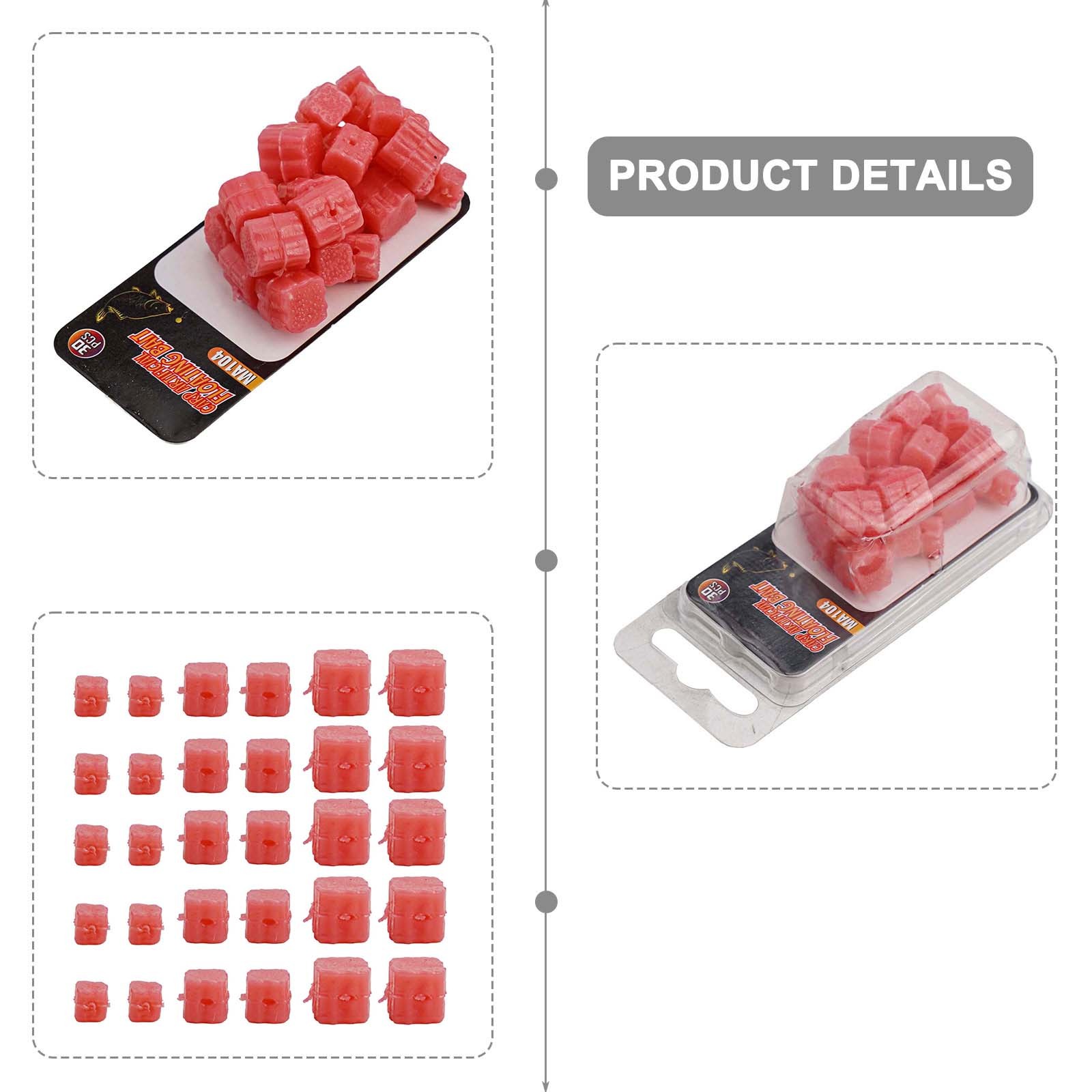 30x Nuove Esche Galleggianti Silicone Pesca alla Carpa Esche Artificiali in Gomm - Foto 13 di 34