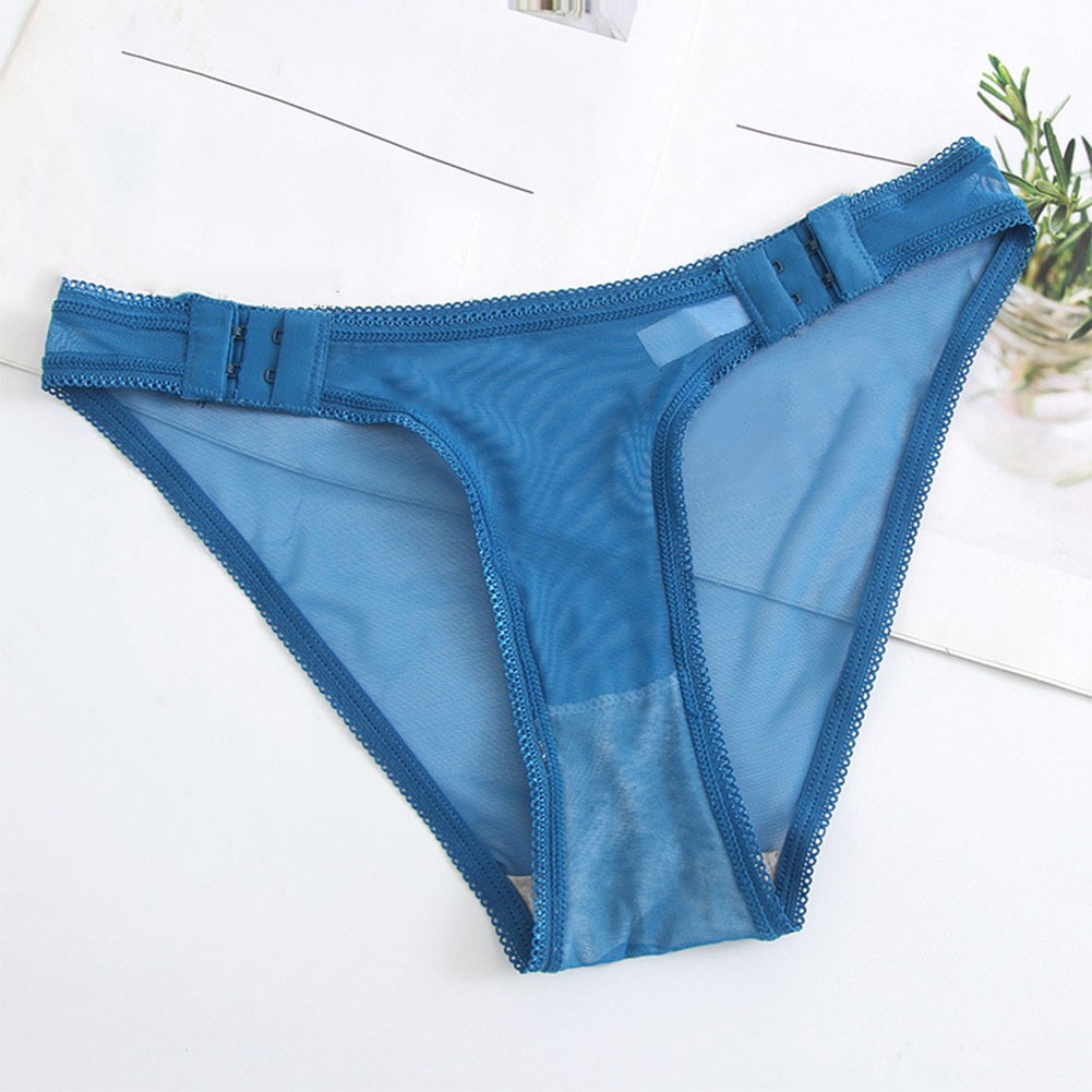 Low Waist Mesh Underwear for Women Adjustable Sexy Briefs in Various Colors