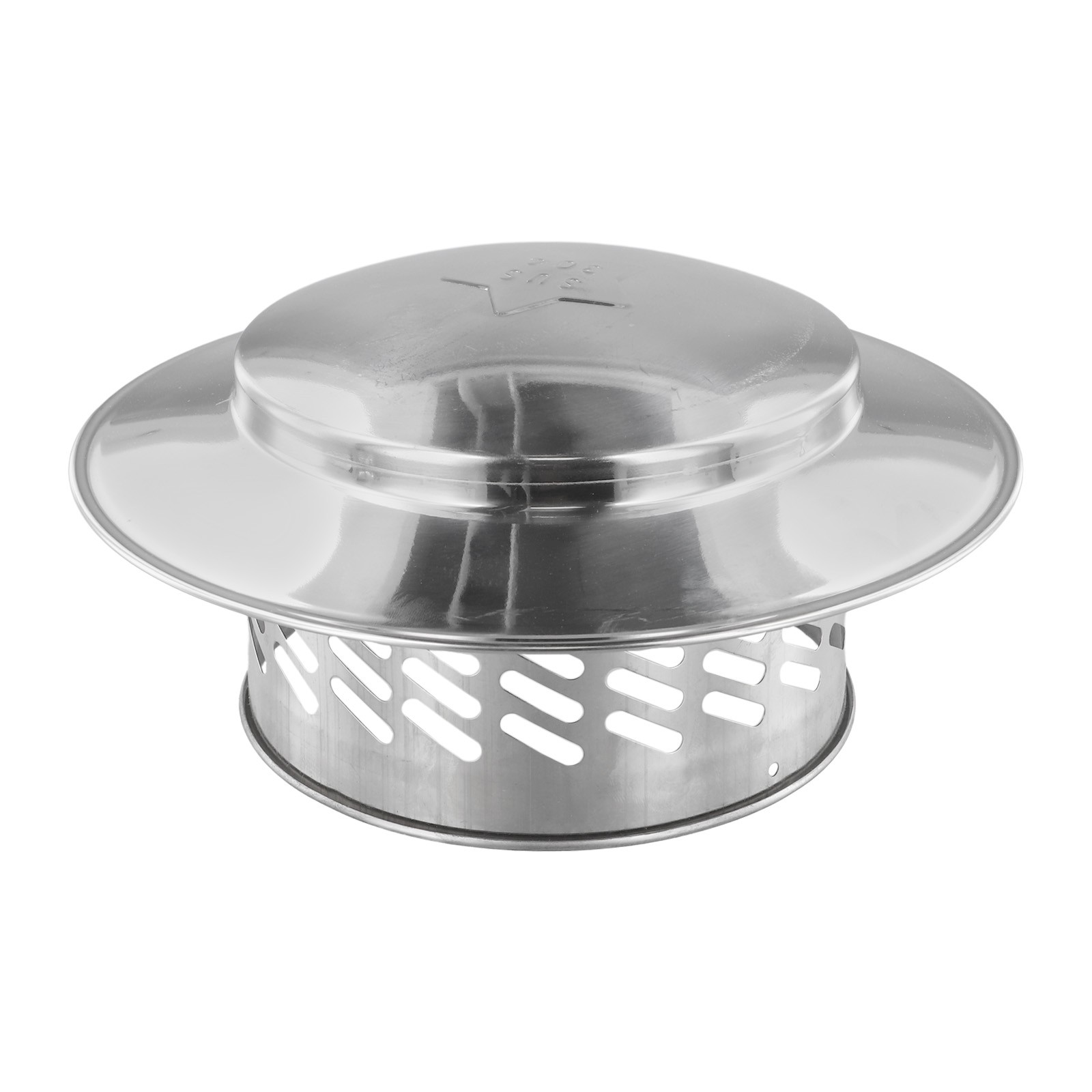 Stainles Steel Chimney Cap Exterior Wall Fresh Air Outlet Roof Pipe Exhaust Hood - Picture 49 of 69