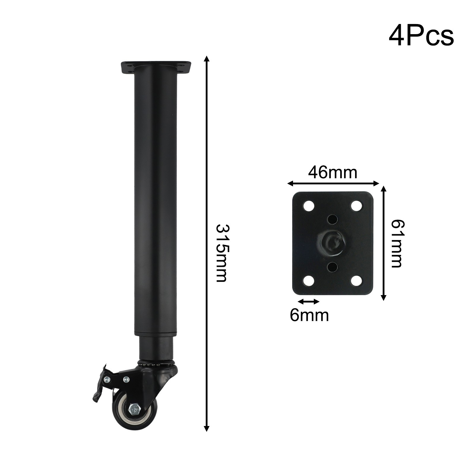 Adjustable Furniture Feet Home Furniture Baked Enamel Finish Rust-resistant - Picture 23 of 33