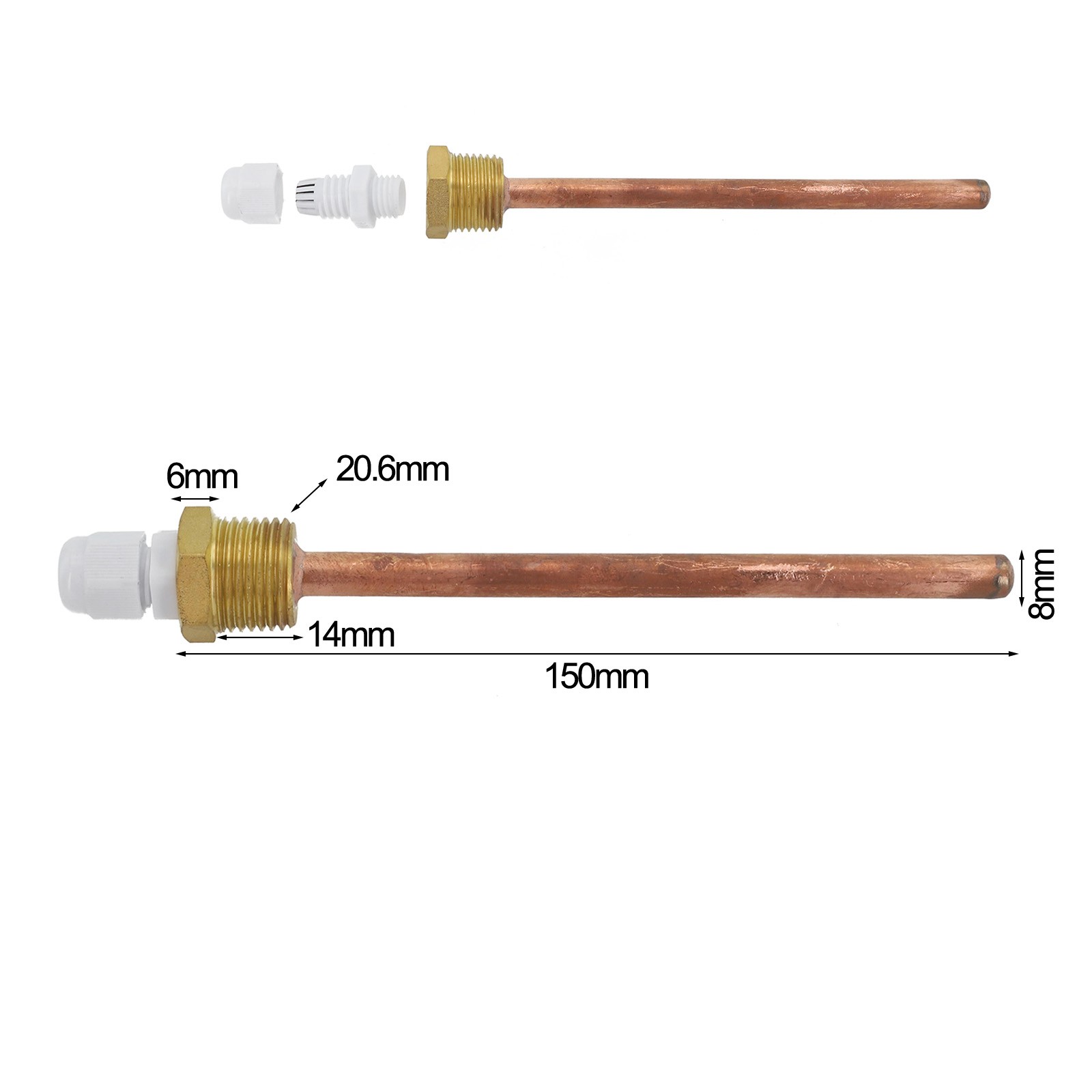 Thermowell in Brass Material with For BSP G Thread and Easy Sensor Installation - Picture 38 of 62