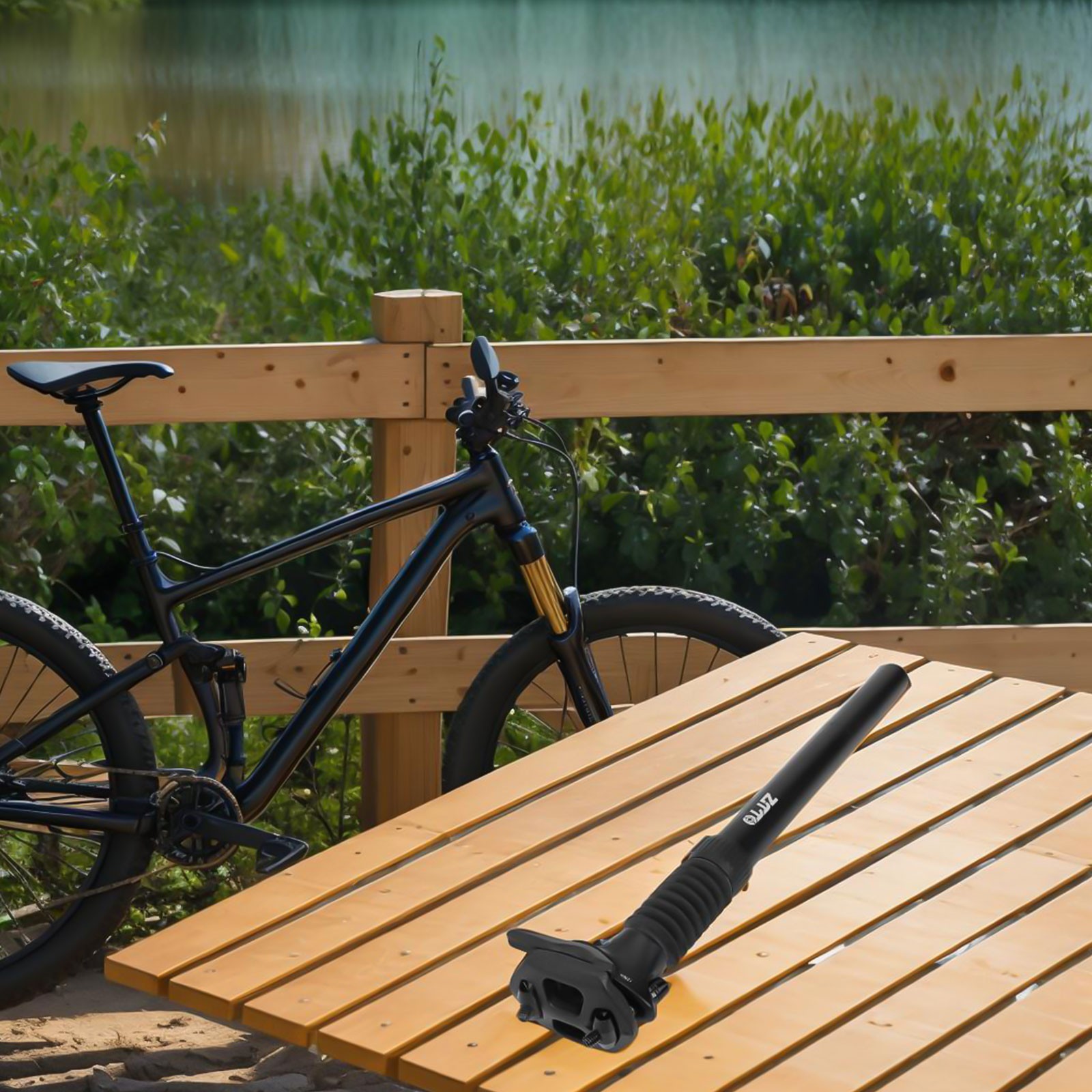 Bike officiel Suspension Seat Post Mountain Bike Seat Post Shock Absorber Seat Post