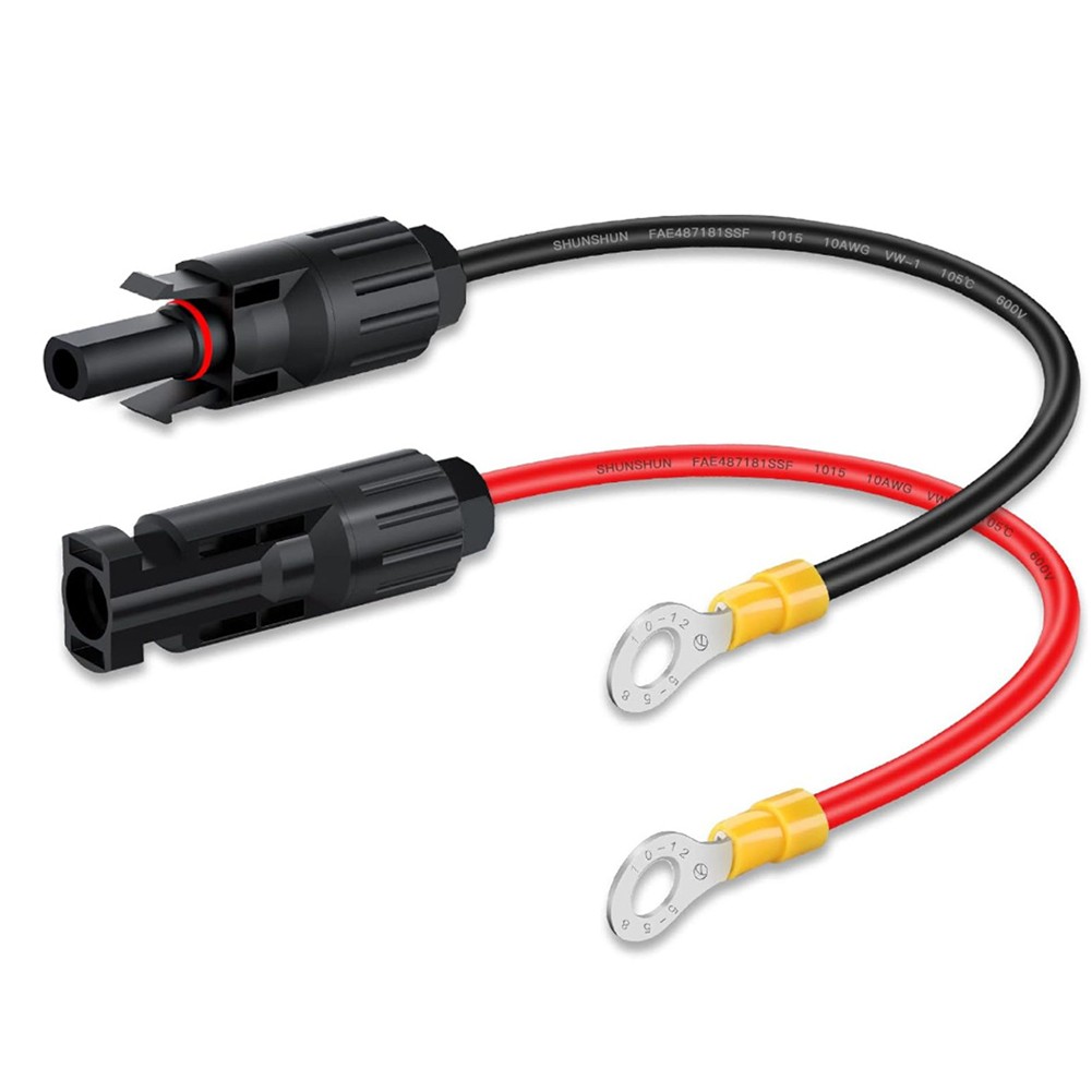 Rallonges solaires étanches haute performance 10AWG en rouge et noir - Photo 25/39