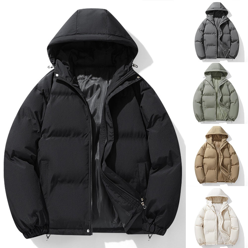 Outdoor Herren Stylischer Hoodie Mantel Perfekte Passform Wattierte Jacke für K - Bild 8 von 34