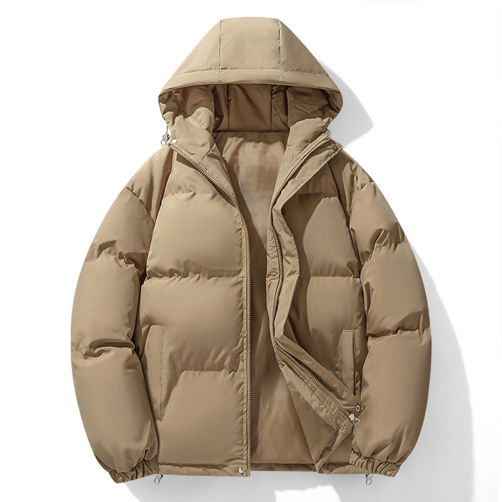 Wattierte Herrenjacke mit Kapuze für Winter Outdoor Aktivitäten und Freizeitkl - Bild 13 von 34