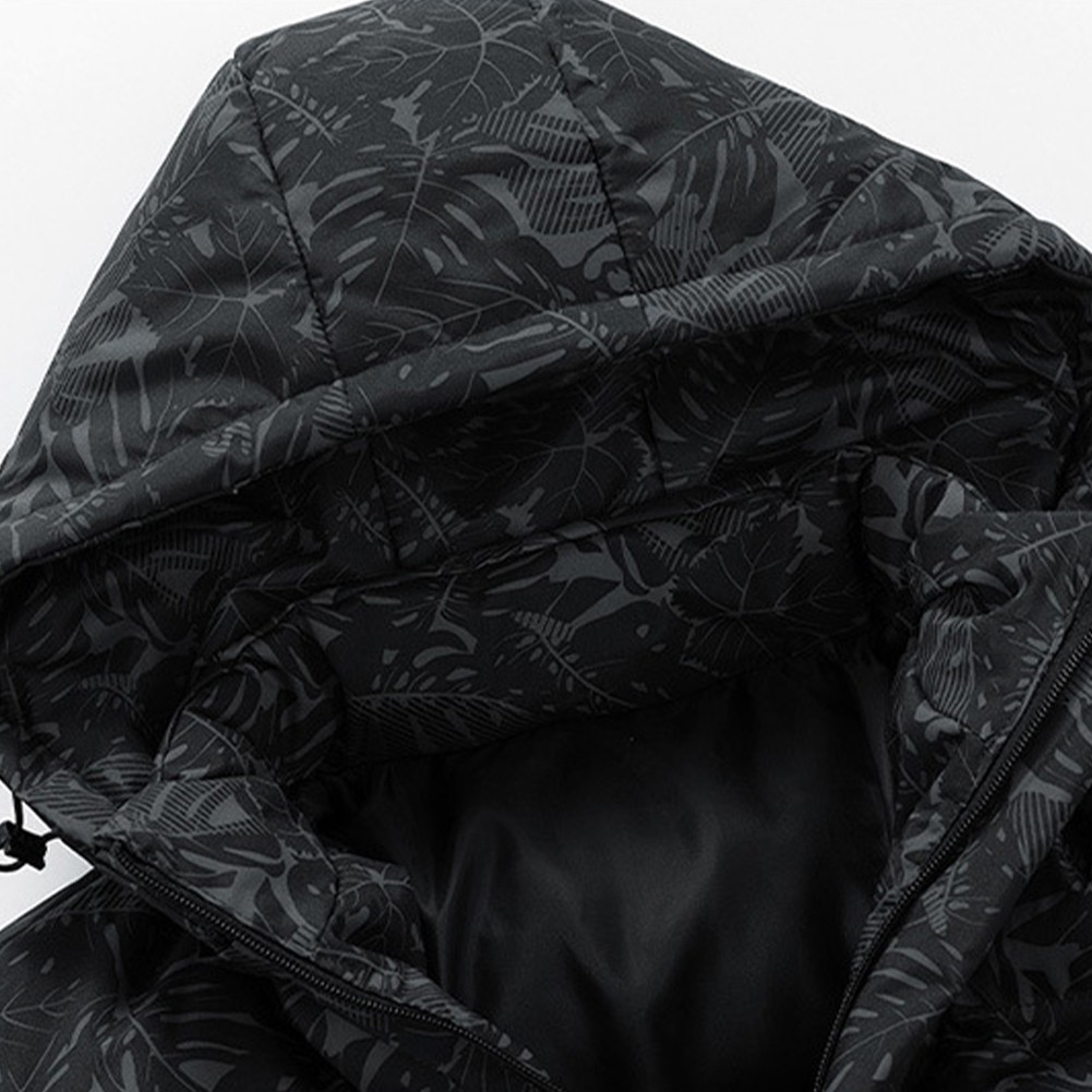 Abrigo grueso acolchado para hombre elegante chaqueta parka de invierno con capucha para uso diario - Imagen 19 de 34