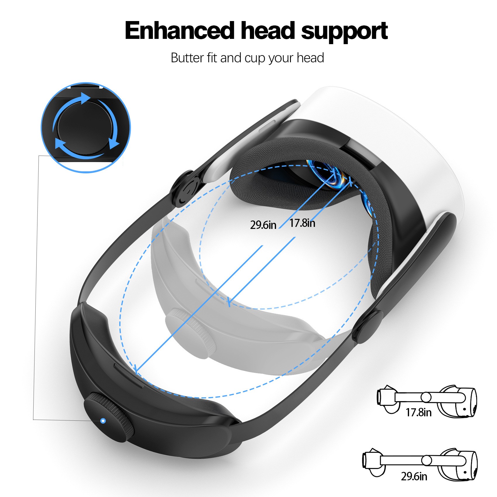 VR Experience Enhancer Adjustable and Comfortable For Meta Quest3S Straps - Picture 20 of 25