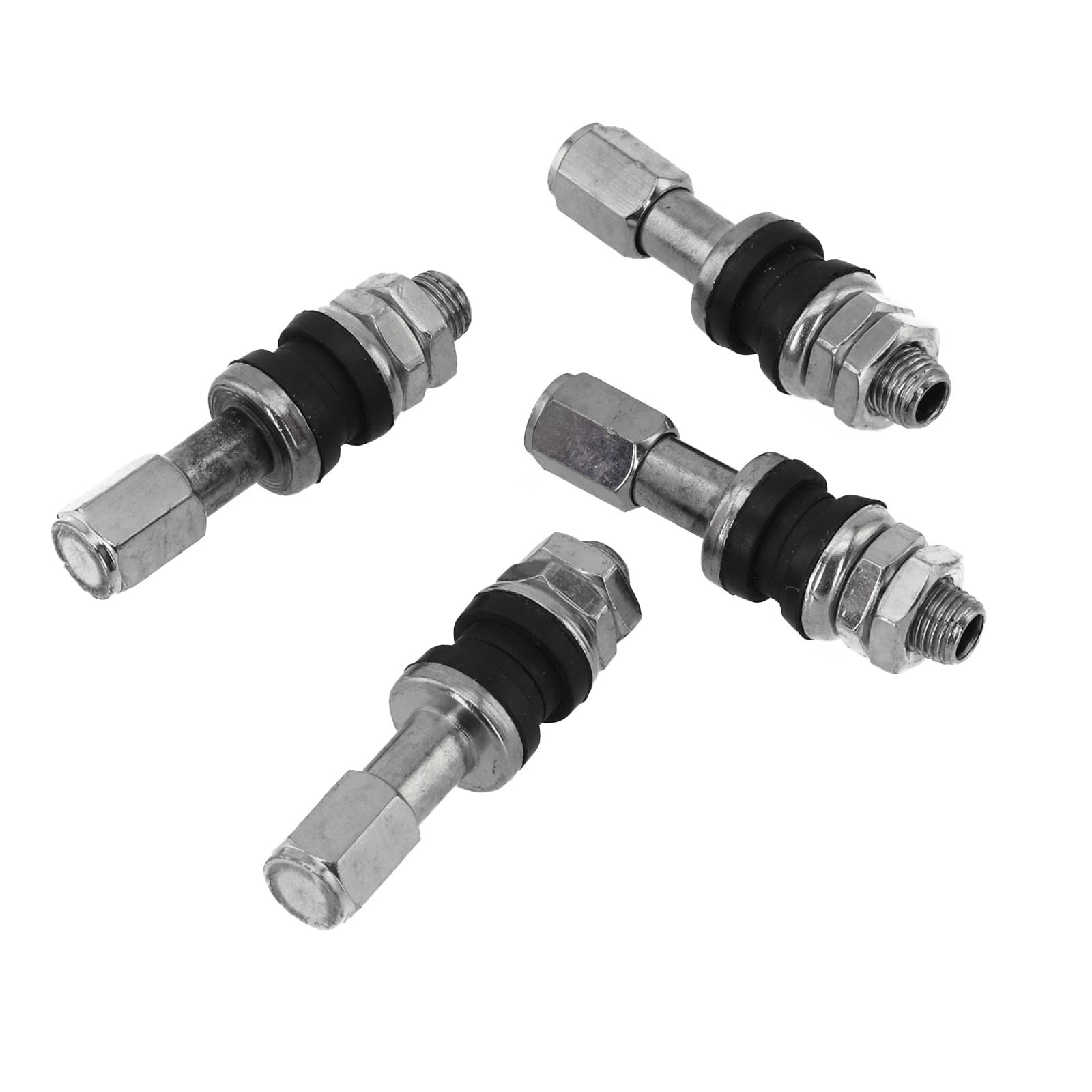 Silver TR48e Bolt Screw On Valve Stem Set with High Universality Fitment (4Pcs) - Picture 17 of 18
