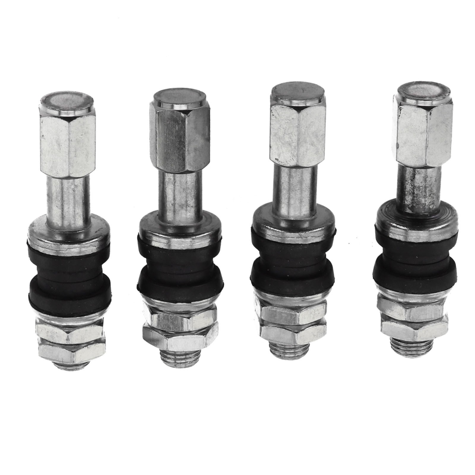 Silver TR48e Bolt Screw On Valve Stem Set with High Universality Fitment (4Pcs) - Picture 8 of 18