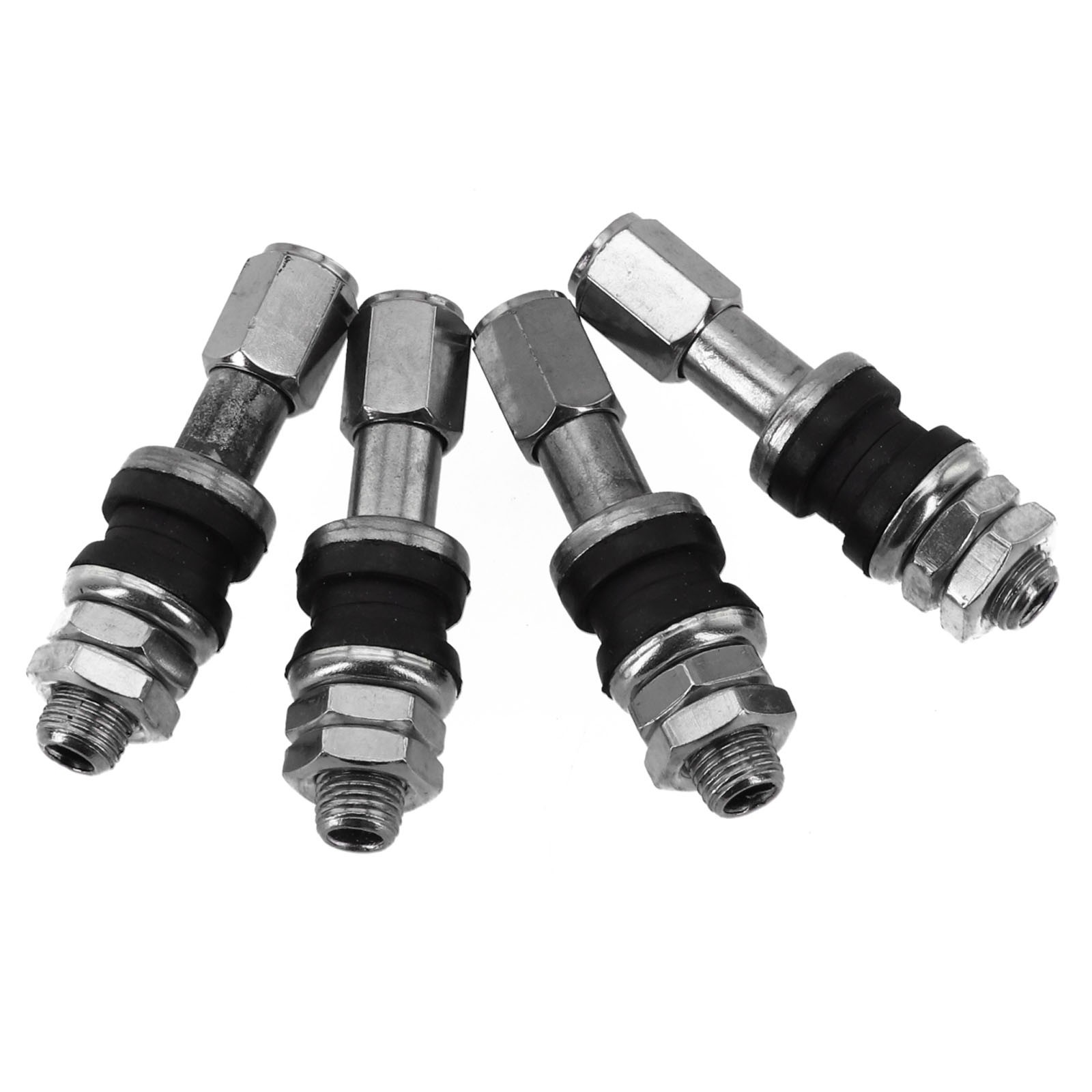 Silver TR48e Bolt Screw On Valve Stem Set with High Universality Fitment (4Pcs) - Picture 6 of 18