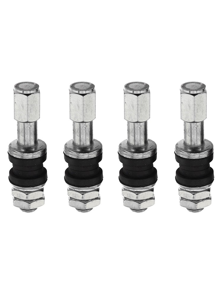Silver TR48e Bolt Screw On Valve Stem Set with High Universality Fitment (4Pcs) - Picture 14 of 18