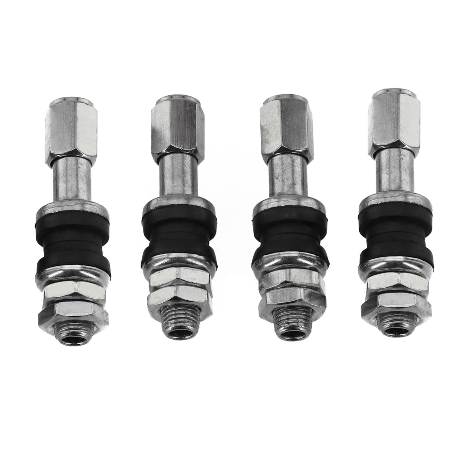 Silver TR48e Bolt Screw On Valve Stem Set with High Universality Fitment (4Pcs) - Picture 2 of 18