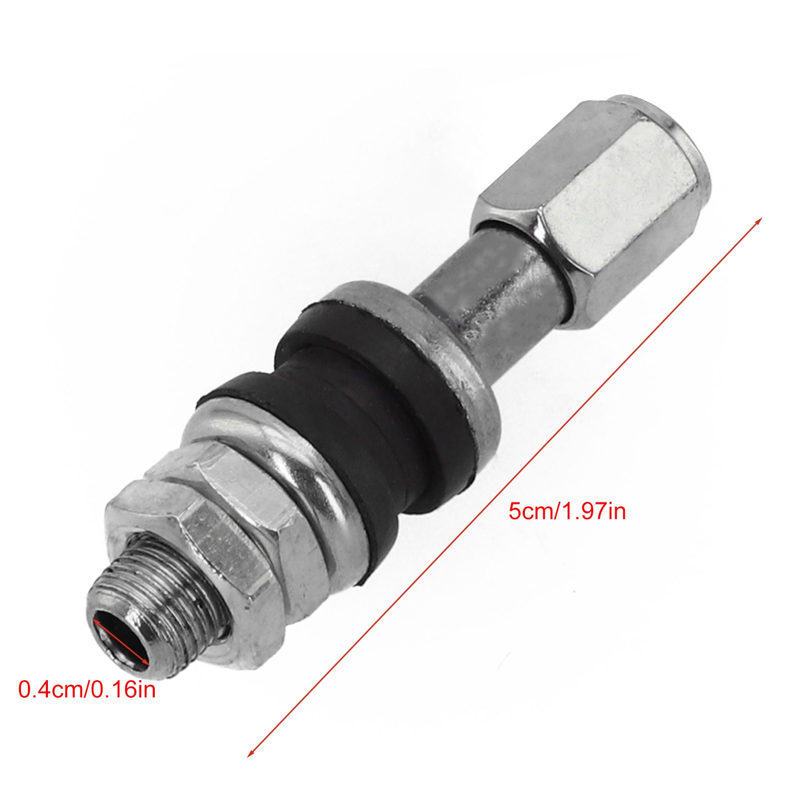 Silver TR48e Bolt Screw On Valve Stem Set with High Universality Fitment (4Pcs) - Picture 13 of 18
