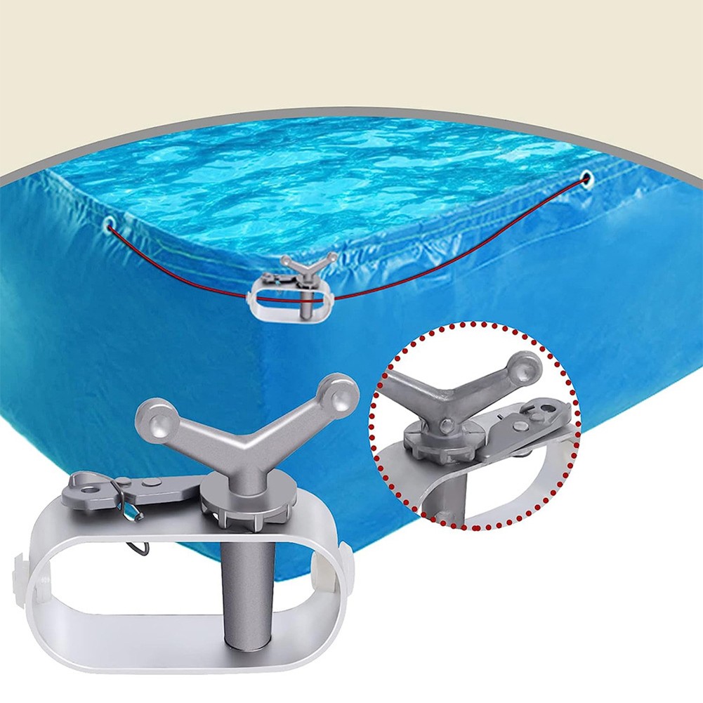 Spannsystem für oberirdisch für Pools Winterabdeckung Seilwinde Set - Bild 19 von 60