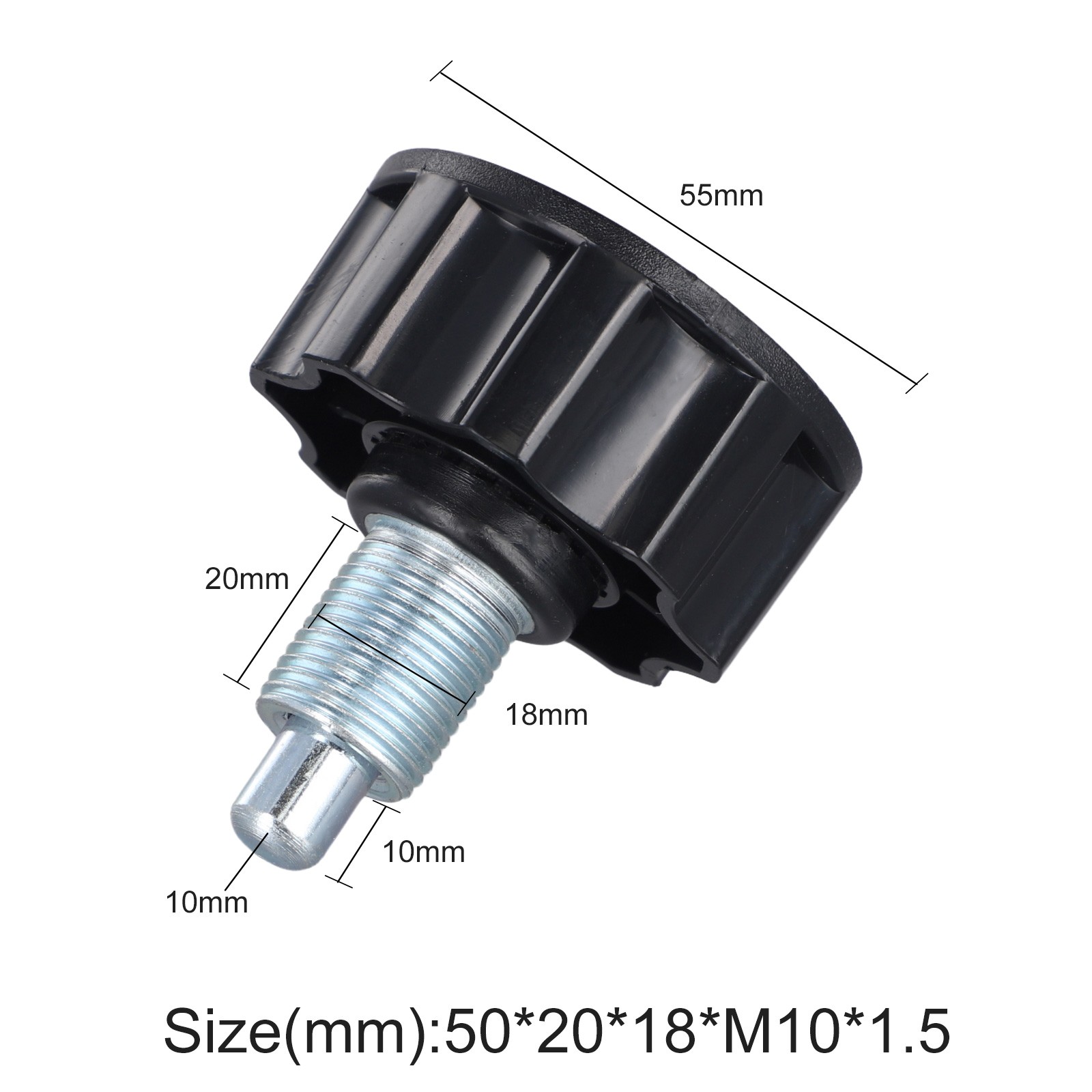 Exercise Bike Pull Pin Spring Knob Locking Screw M 18 Replacement Part - Picture 28 of 31