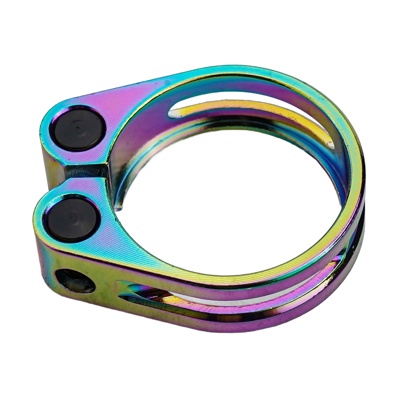 2023 New Seatpost Clamp Mountain Bike Seatpost Clamp 1pc Black/colorful - Picture 49 of 51