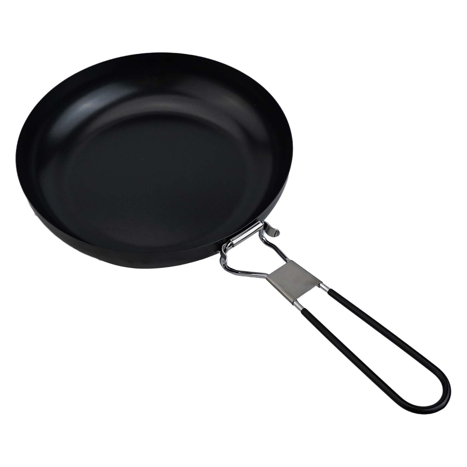 Antihaft Bratpfanne mit klappbarem Griff perfekt für Outdoor Camping Kochgeschi - Bild 22 von 36