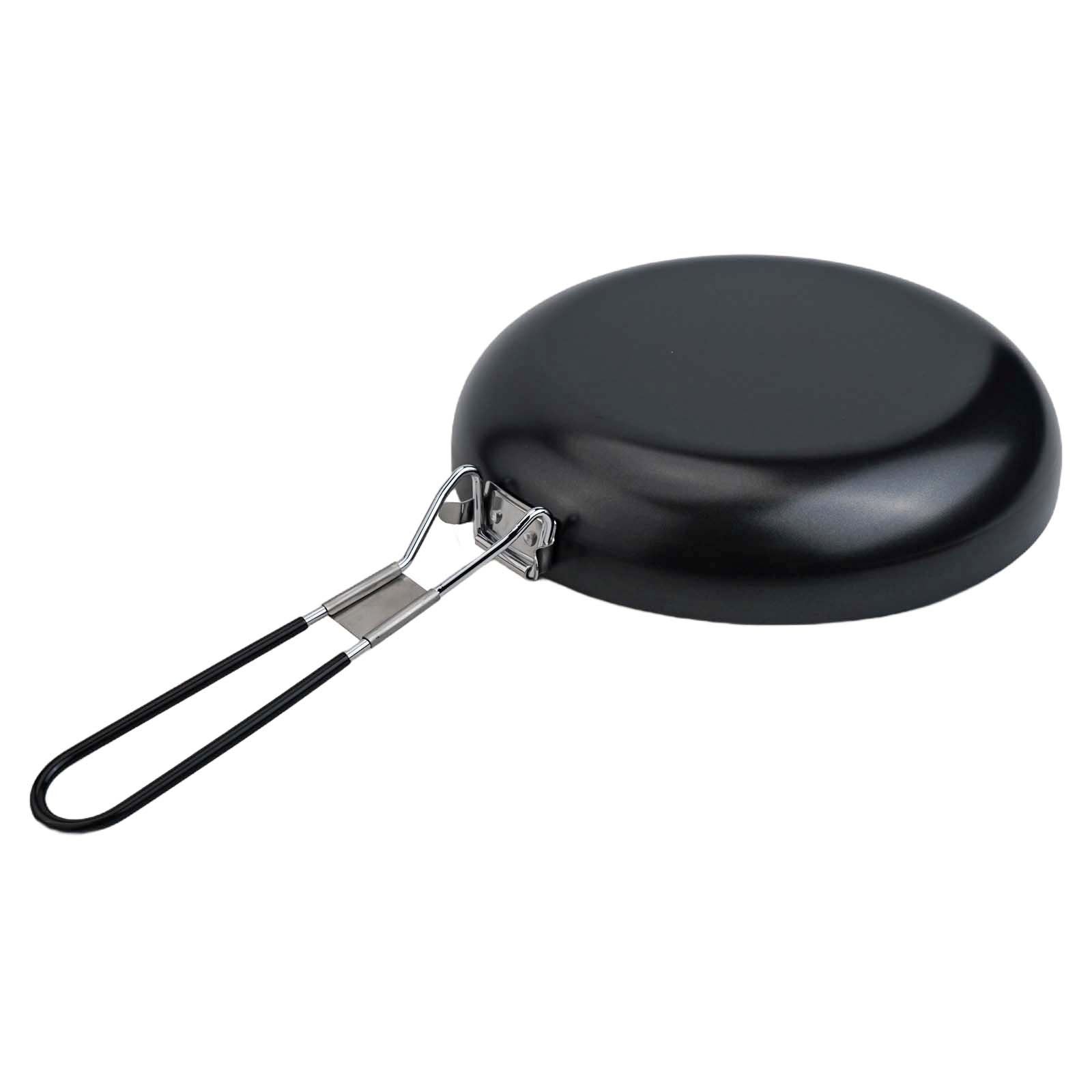 Antihaft Bratpfanne mit klappbarem Griff perfekt für Outdoor Camping Kochgeschi - Bild 17 von 36