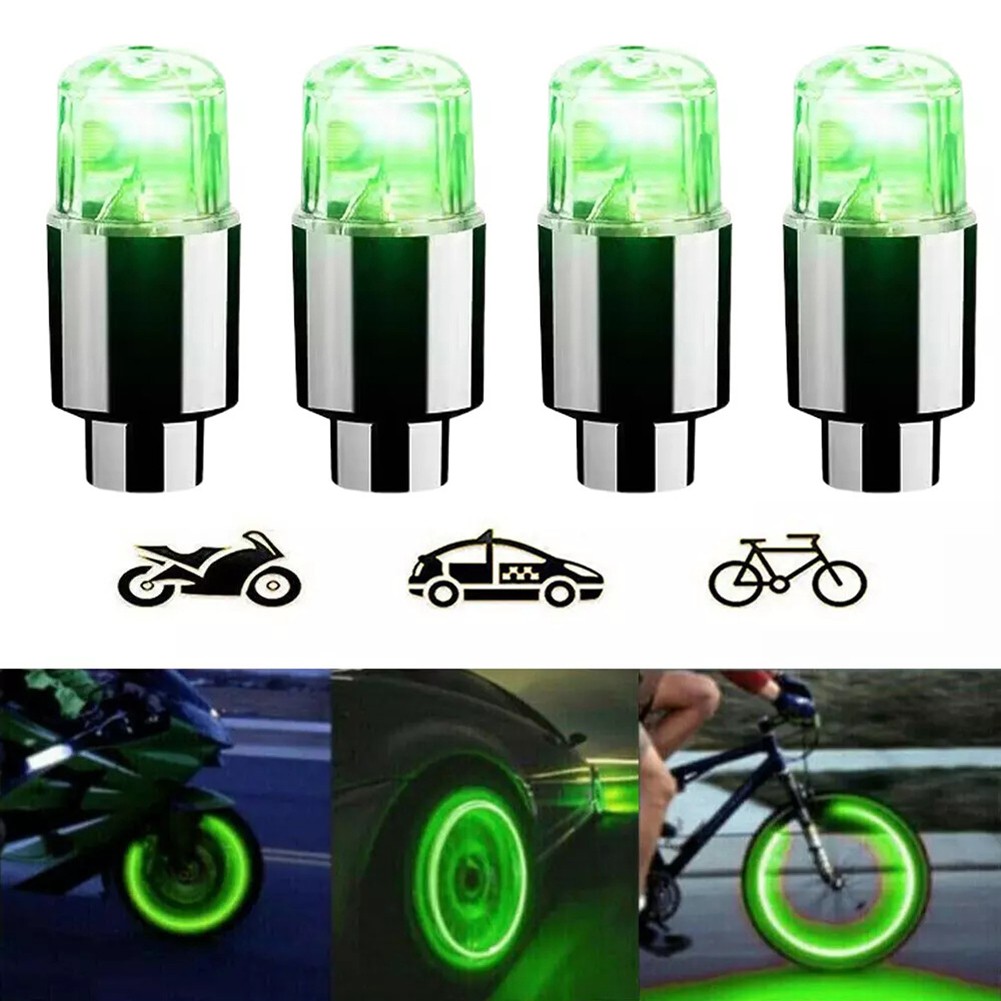 Aesthetic Enhancement 4Pcs Colorful LED Wheel Light Cap Set for Vehicles - Picture 48 of 53