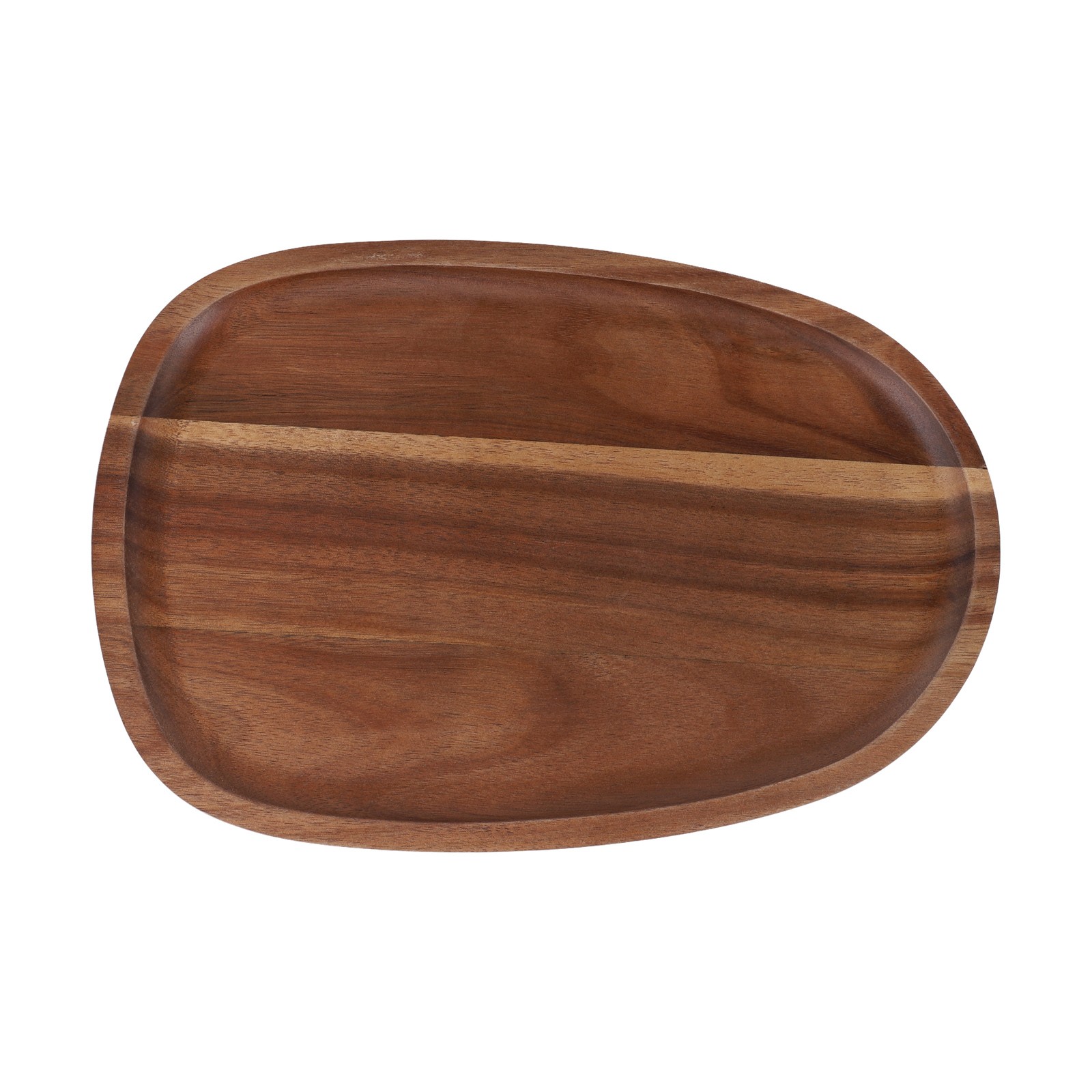 Irregular Oval Wooden Dinner Tray Natural Wood Color Captivating Appearance - Picture 46 of 51