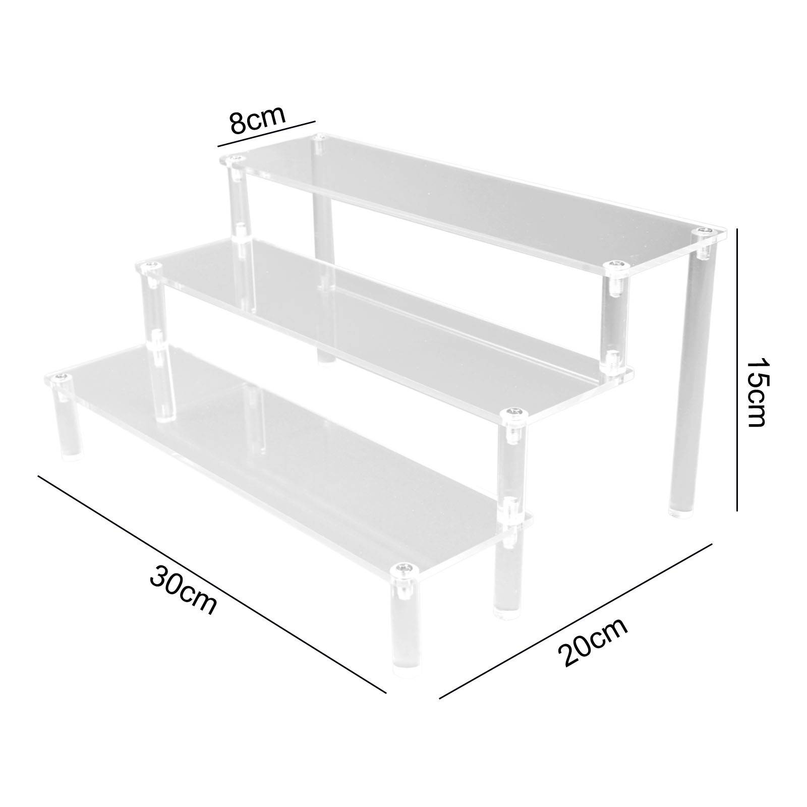 Acrylic Display Stand Elegant Presentation for Cupcakes Perfumes Jewelry