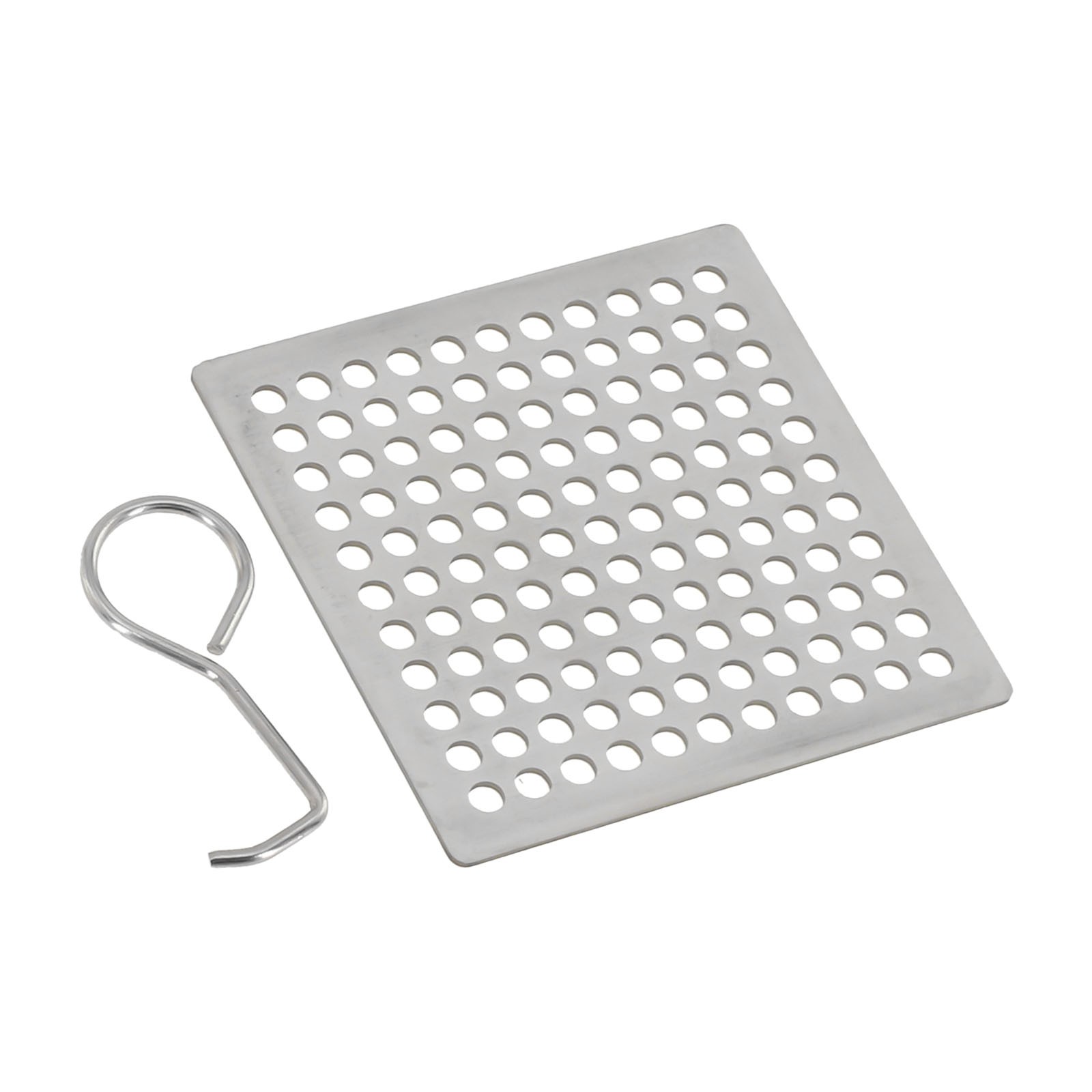 Colino per lavabo doccia bagno quadrato in acciaio inox scarico filtro capelli copri - Foto 38 di 78