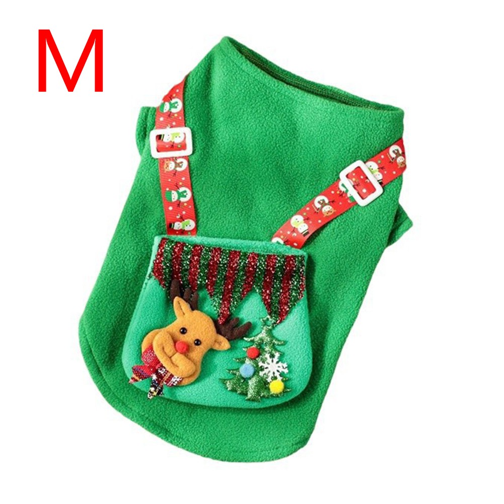 Holiday Pet Reindeer Sweatshirt Costume Cute Outfit for Christmas Organizer