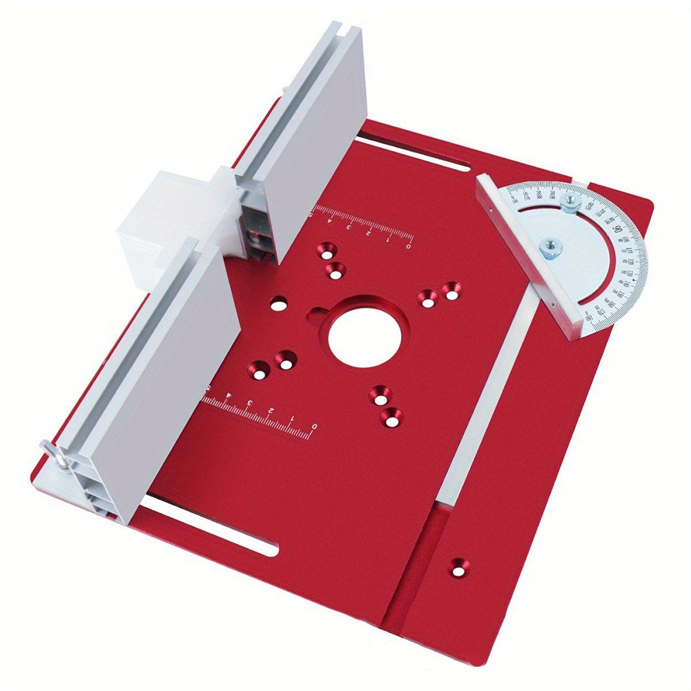 Electric Wood Milling Table Insert with Miter Gauge for Precision Cuts