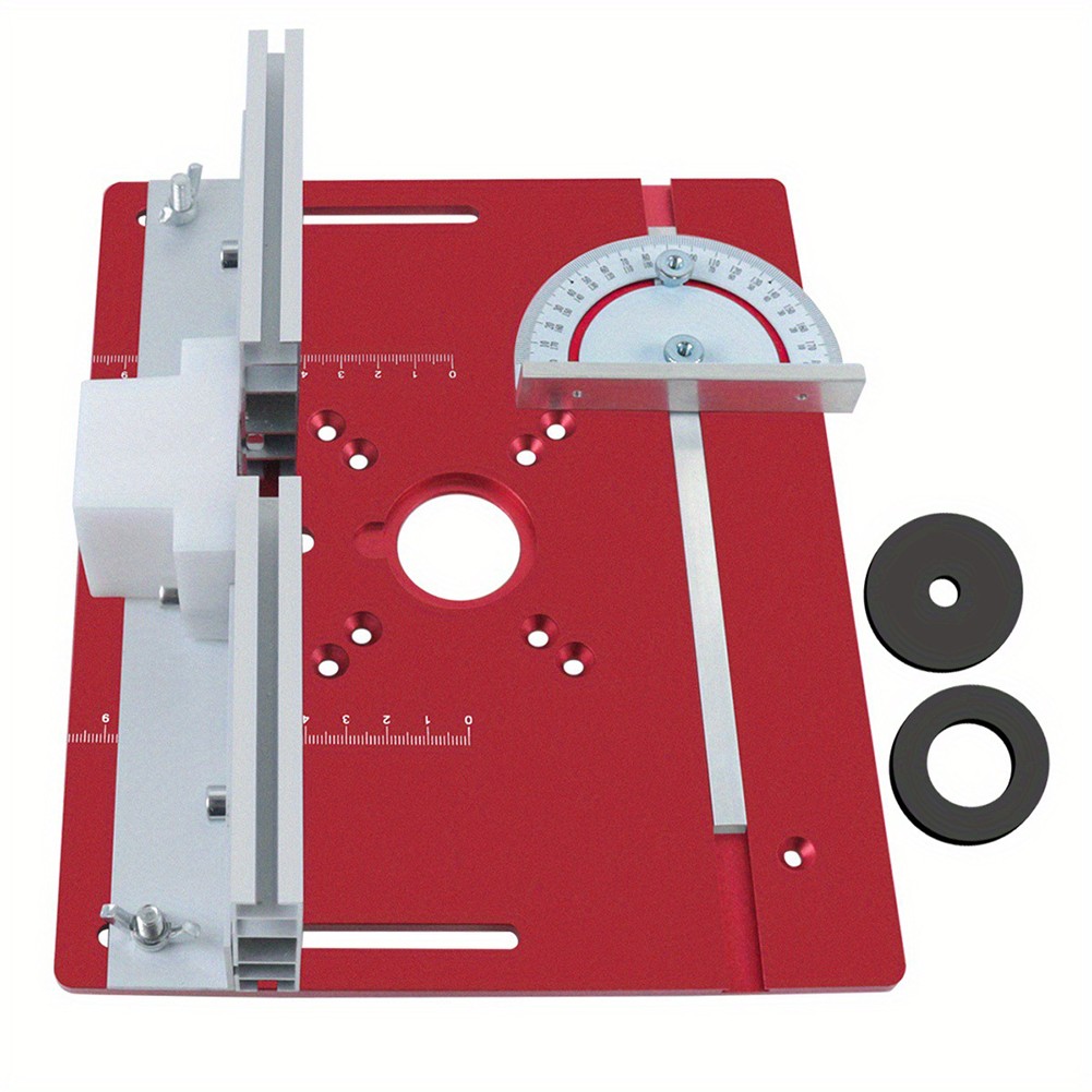 Electric Wood Milling Table Insert with Miter Gauge for Precision Cuts