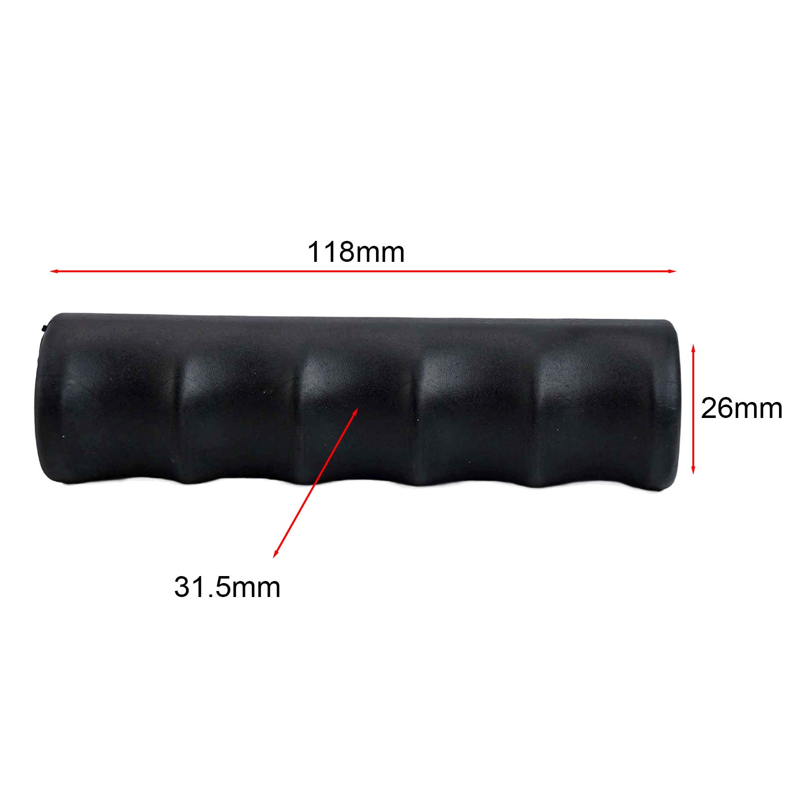 Easy Installation Wheelbarrow Replacement Handles Black Rubber Grips 2 Pieces - Picture 44 of 94