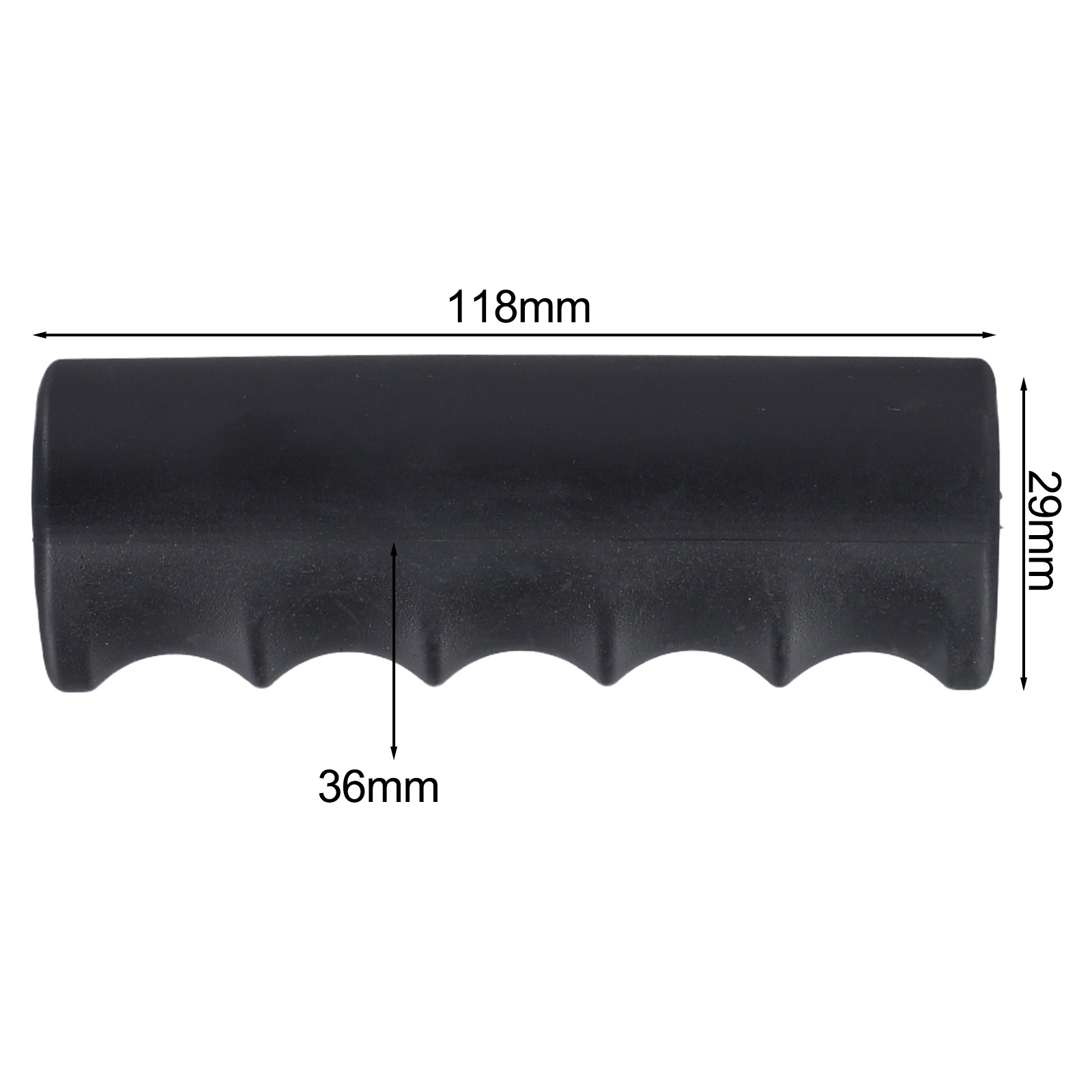 Easy Installation Wheelbarrow Replacement Handles Black Rubber Grips 2 Pieces - Picture 74 of 94