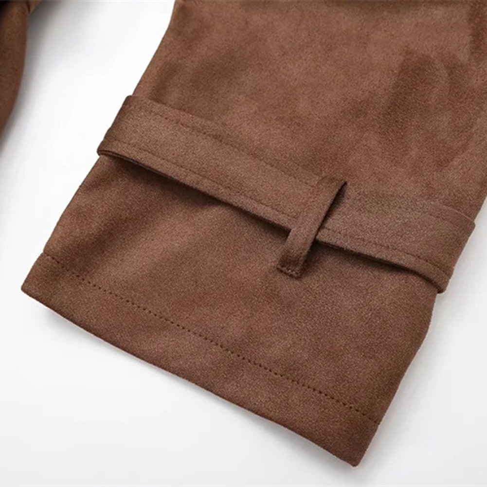 Eleganter langer Damen Windschutz Mantel mit Gürtel für Herbst- und Wintermode - Bild 21 von 48