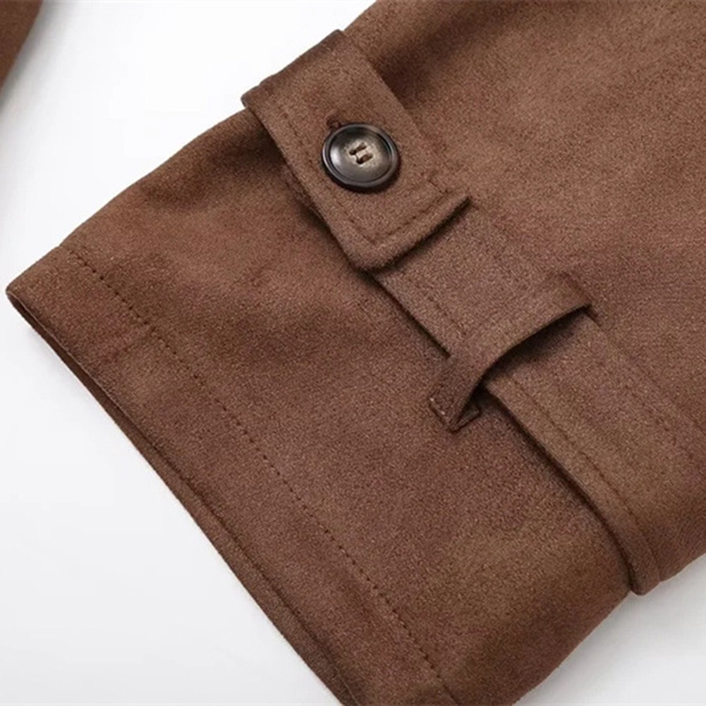 Eleganter langer Damen Windschutz Mantel mit Gürtel für Herbst- und Wintermode - Bild 22 von 48