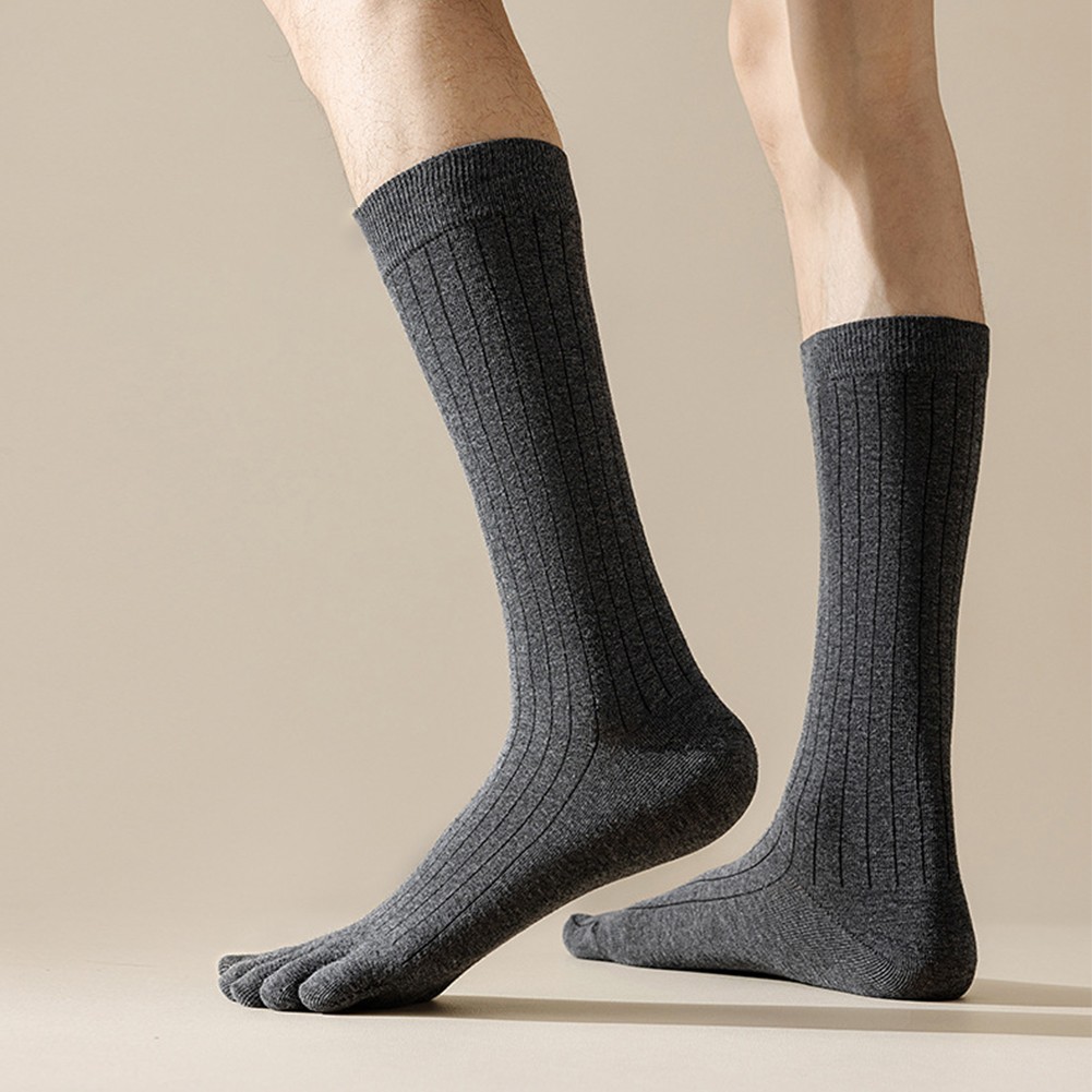 Five Toe Stripe Sports Socks for Men Cotton Breathable and Comfortable - Picture 17 of 26
