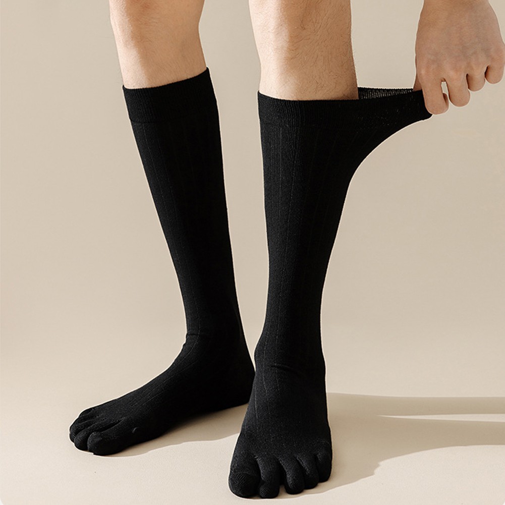 Five Toe Stripe Sports Socks for Men Cotton Breathable and Comfortable - Picture 12 of 26