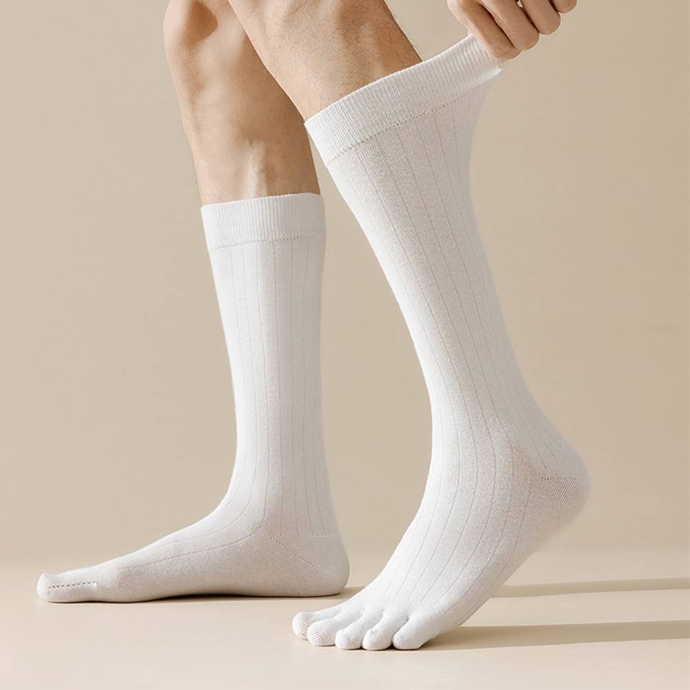 Five Toe Stripe Sports Socks for Men Cotton Breathable and Comfortable - Picture 25 of 26