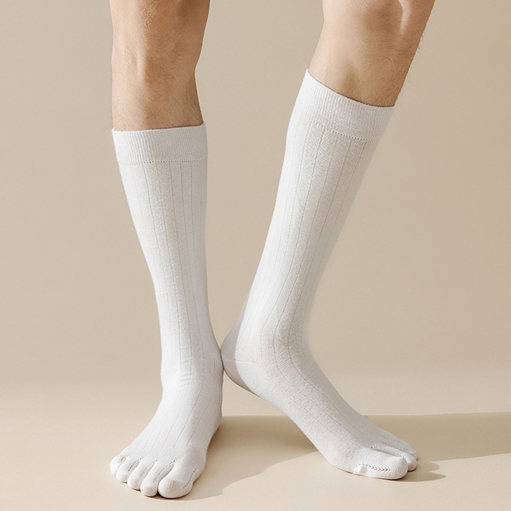 Five Toe Stripe Sports Socks for Men Cotton Breathable and Comfortable - Picture 26 of 26