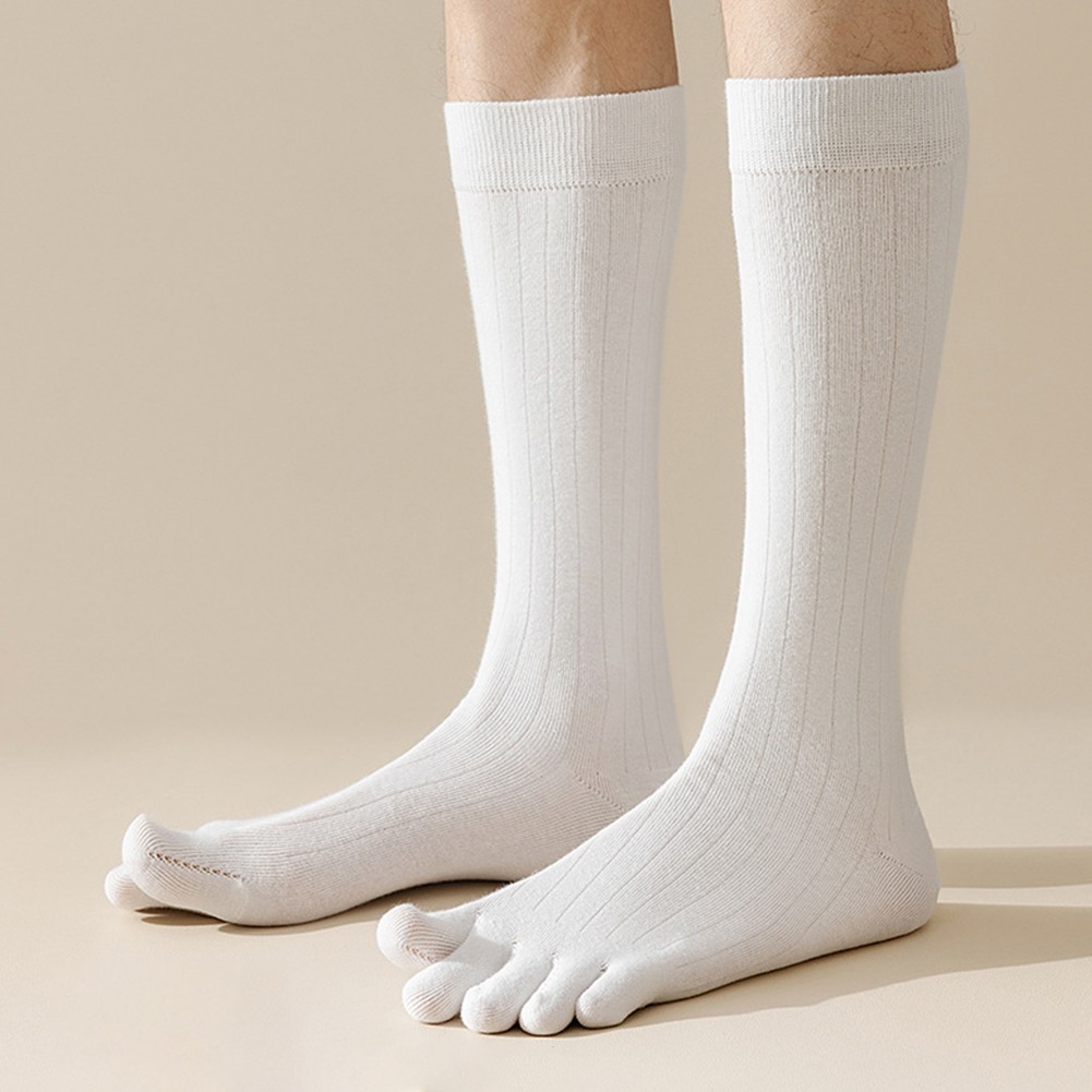 Five Toe Stripe Sports Socks for Men Cotton Breathable and Comfortable - Picture 24 of 26