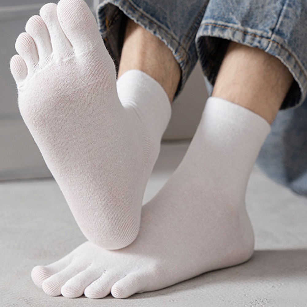 Unisex Fünf Zehen Sportsocken für Damen und Herren Baumwolle Atmungsaktiv Lauf - Picture 19 of 32