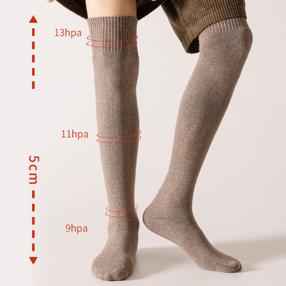 Soft Fleece Plush Long Thermal Winter Socks for Men’s Home Warmth-image