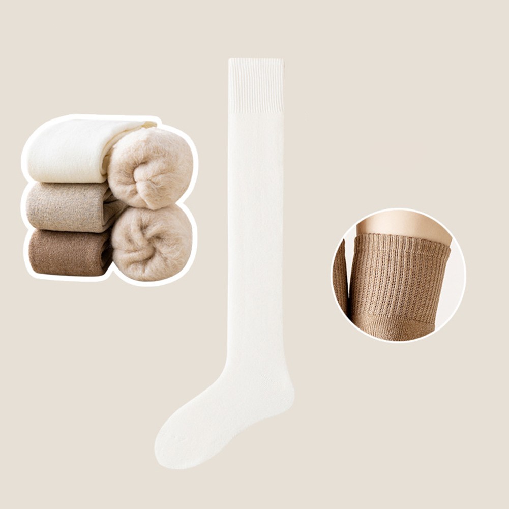 Soft Fleece Plush Long Thermal Winter Socks for Men’s Home Warmth-image