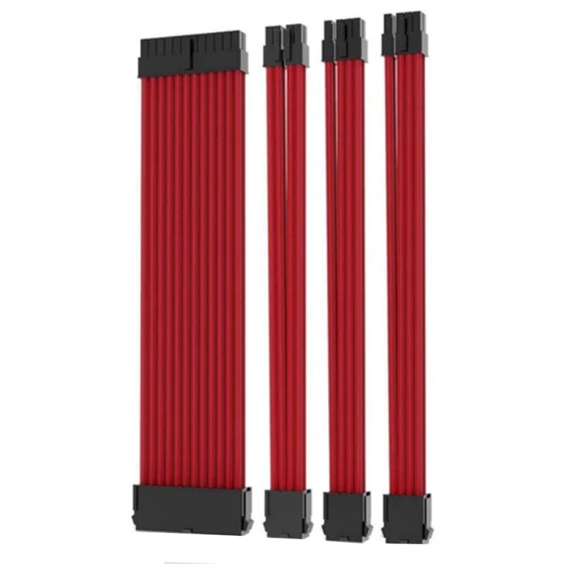Sleek Look 30cm GPU Power Supply Extension Cable with Dual Color Combs - Bild 14 von 15