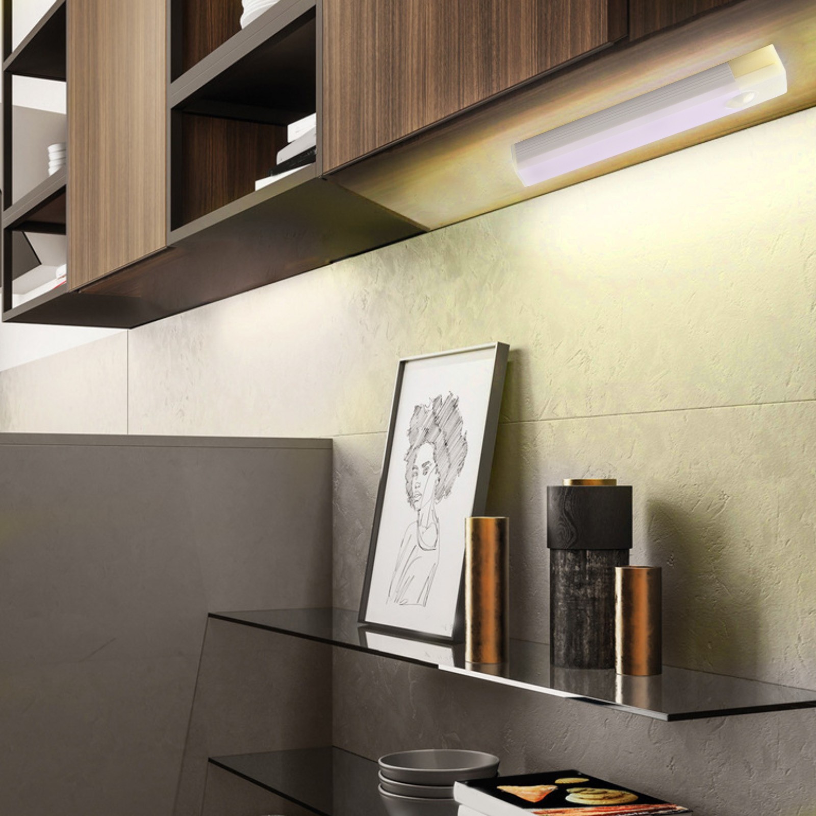 Ausstattung LED Küchenschrank Kleiderschrank Lampe hell kompakt Blendlicht - Bild 26 von 54