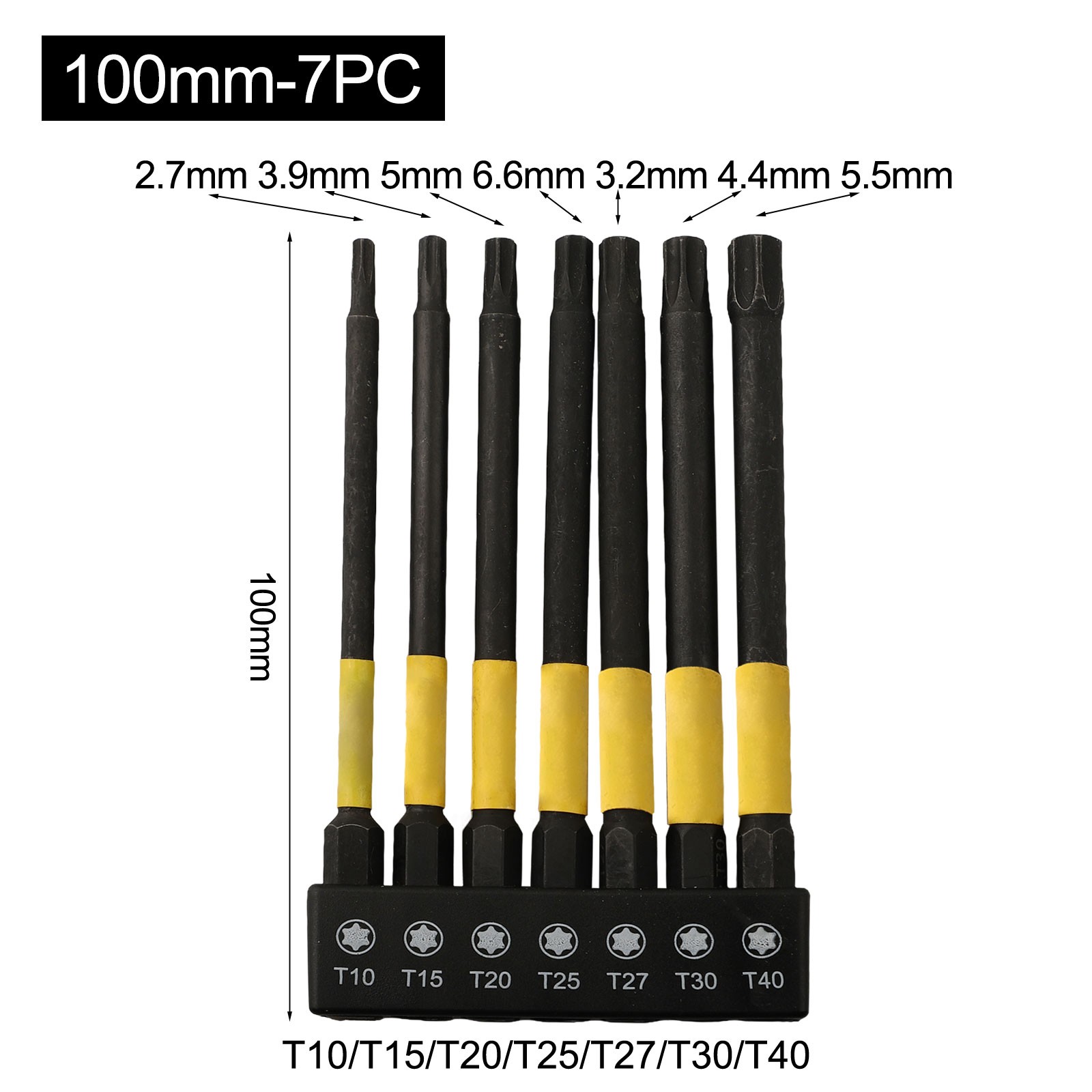 Magnetische Spitze f��r Torx Stern Schraubendreher Bits Set 50 mm und 100 mm Opt - Picture 21 of 32