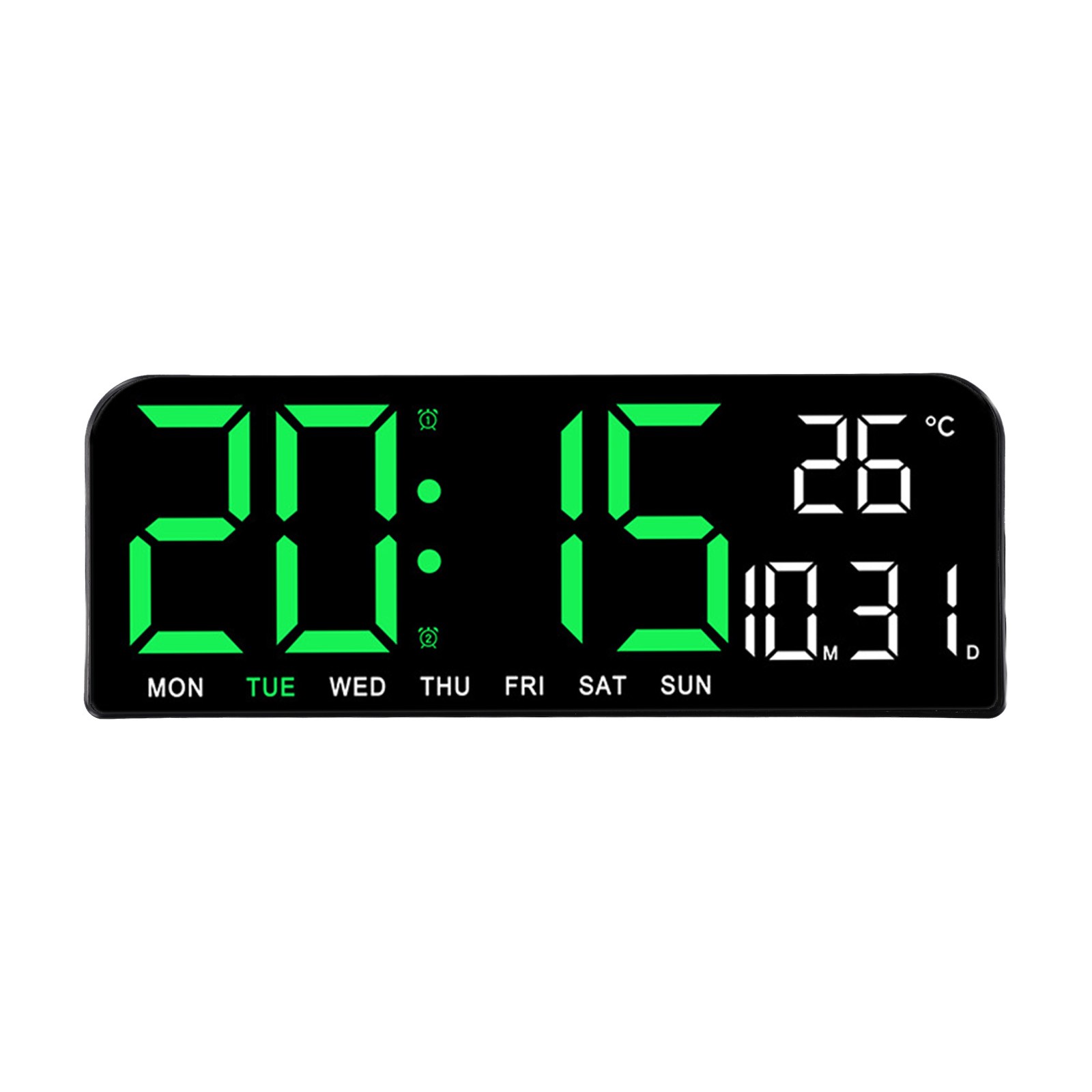 Réveil LED Horloge Numérique économies LED Affichage Date et Semaine Affichage Haute Dé