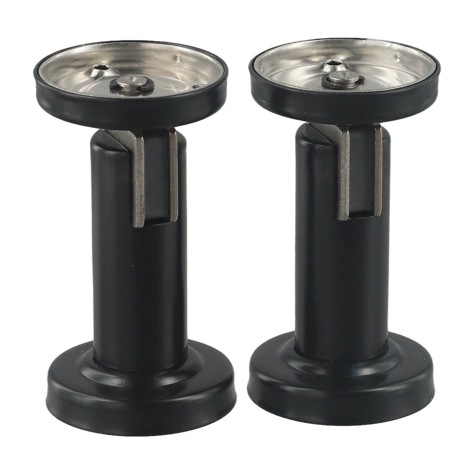 Lot de 2 but??es de porte robustes outlet en acier inoxydable montage mural/plancher ma