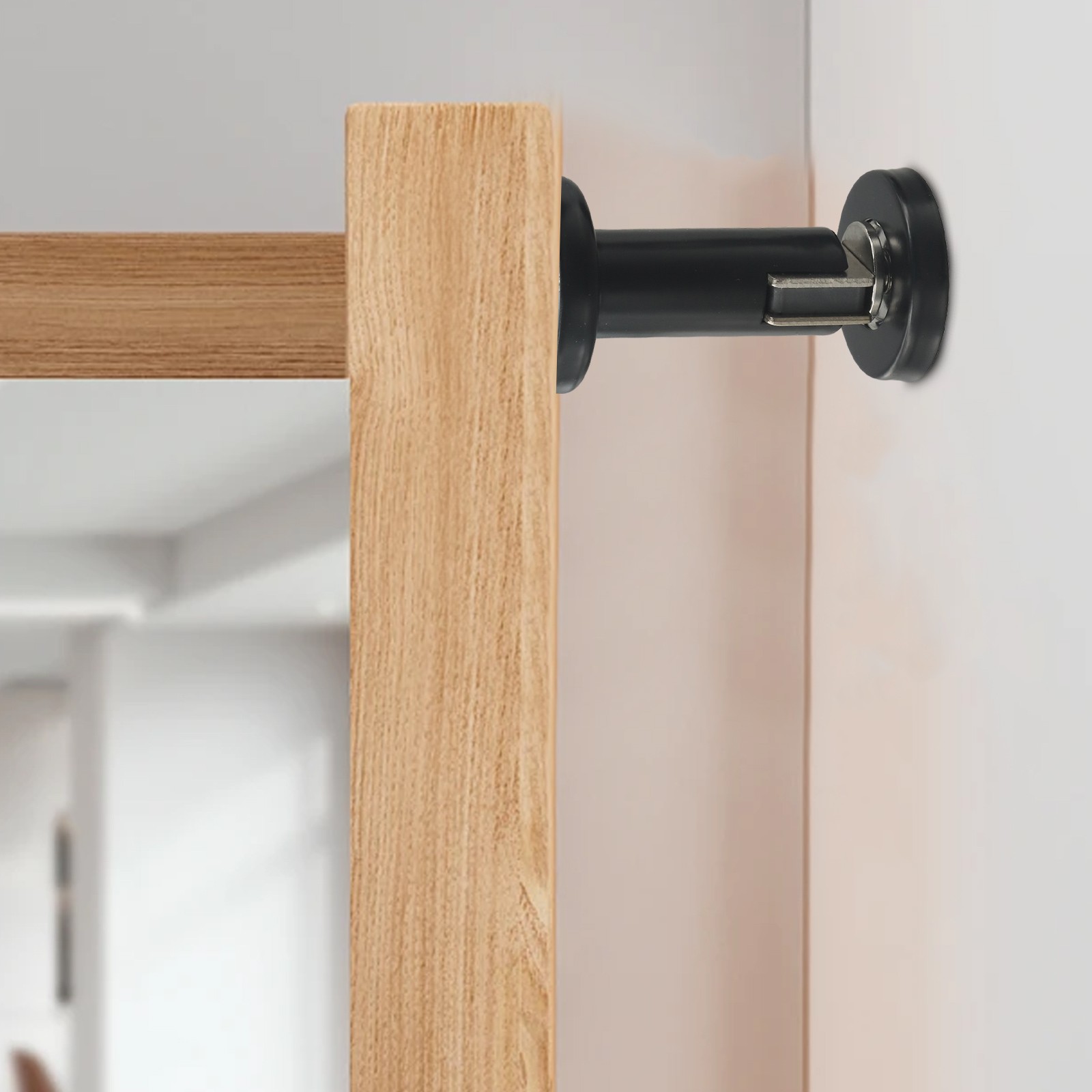 Lot de vente 2 but??es de porte robustes en acier inoxydable montage mural/plancher ma