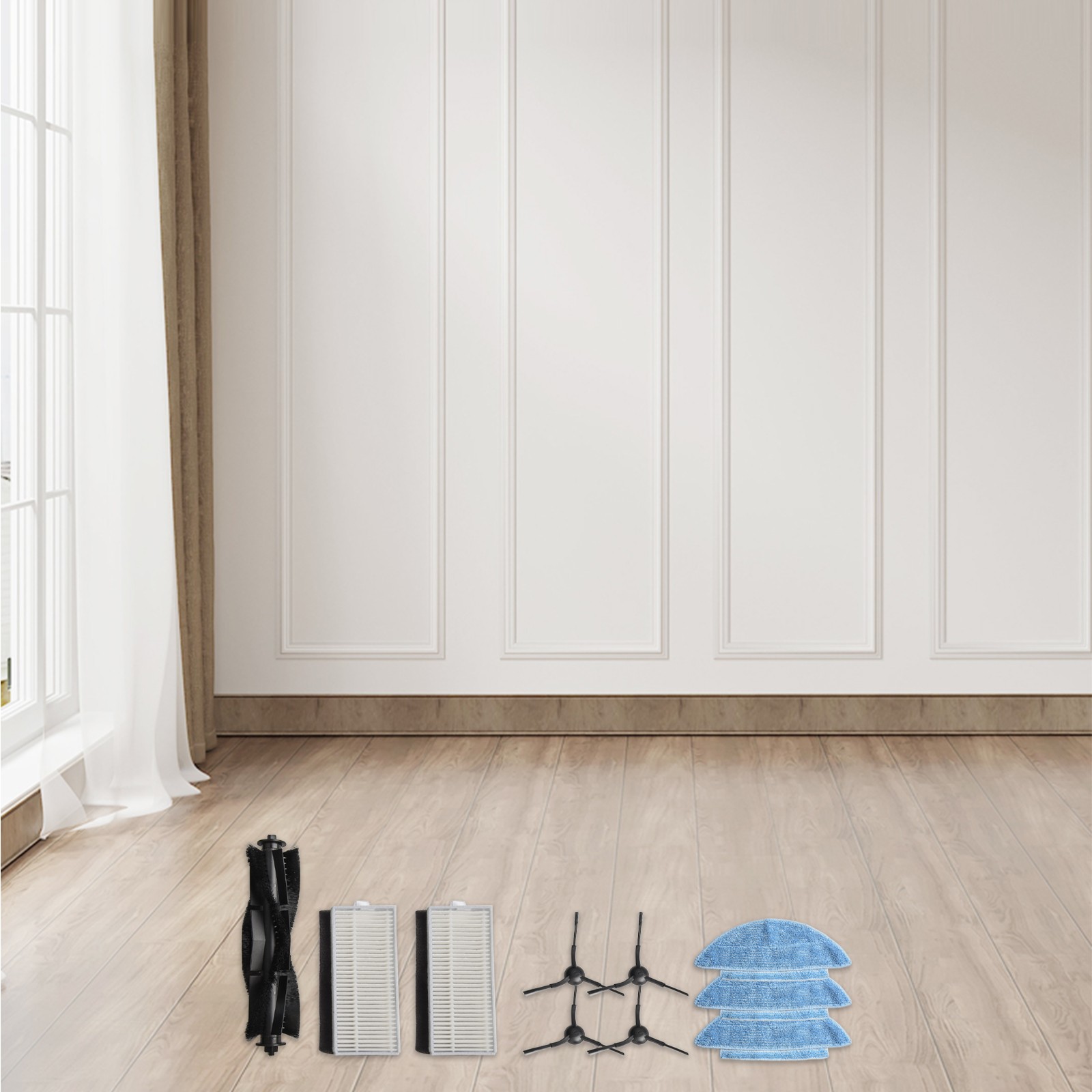 Brosses Latérales Filtres et Vadrouille Vêtements Compatible avec Pour liquidation Kits As