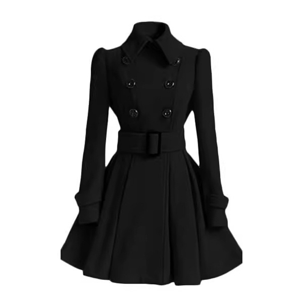 Sophisticated Women's Long Sleeve Trench Coat Perfect for Any Occasion - Picture 14 of 19